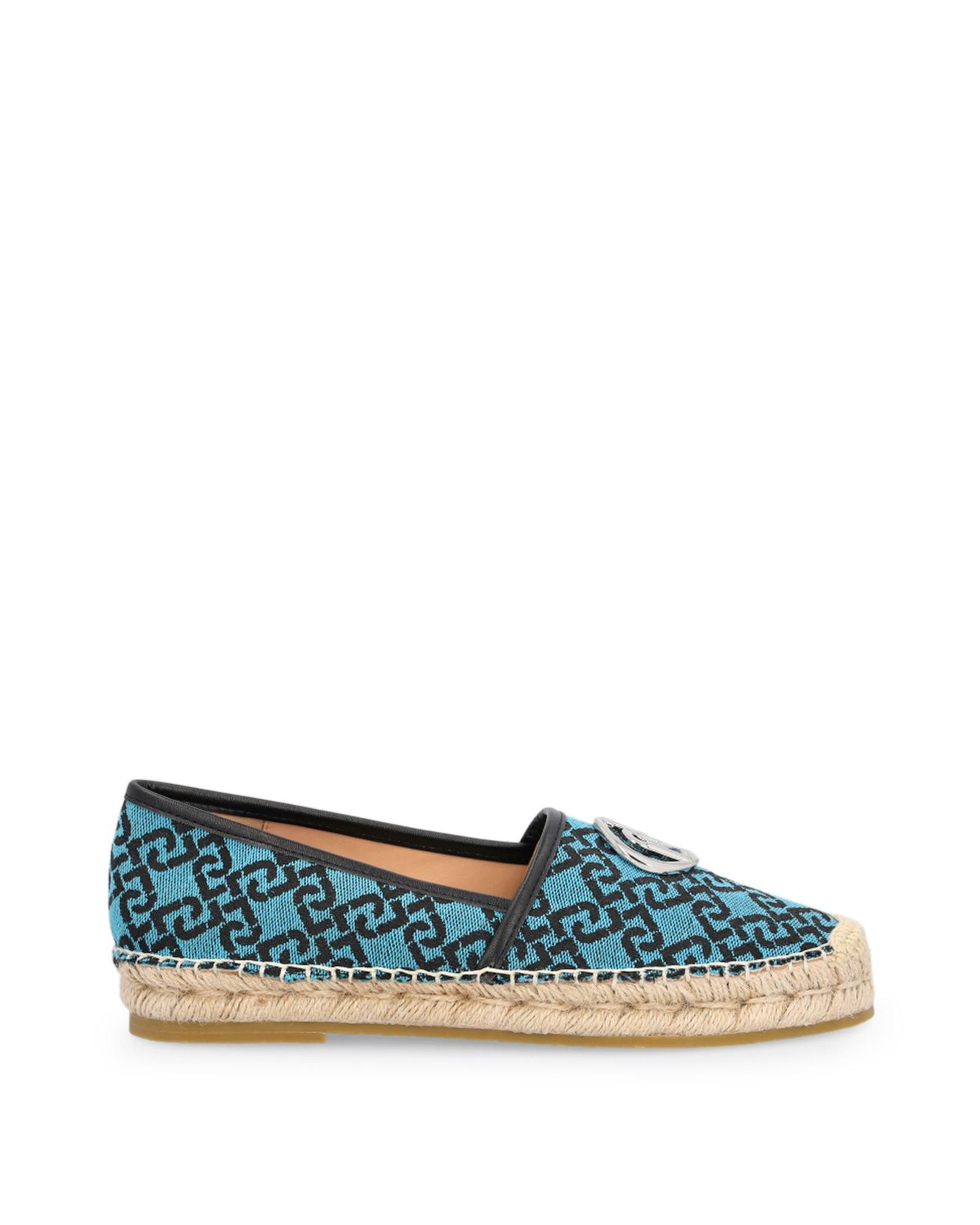 image of Liu Jo Fabric Low Top Sneakers With Leather Lining And Rubber Sole in Blue, Women's (Size 11)