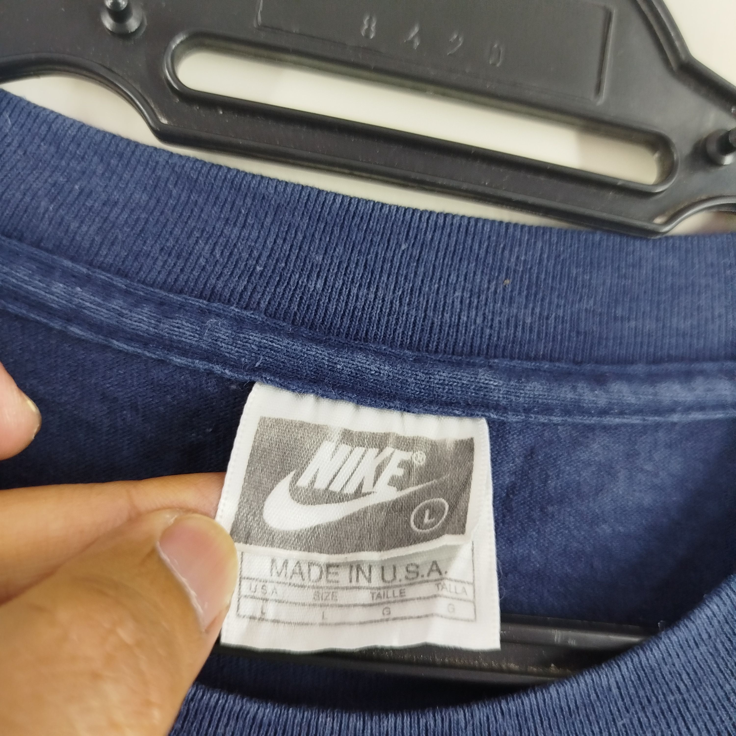 Nike Vintage Nike 90's Black Tag Made In USA Embroidery Logo Size US L / EU 52-54 / 3 - 5 Thumbnail