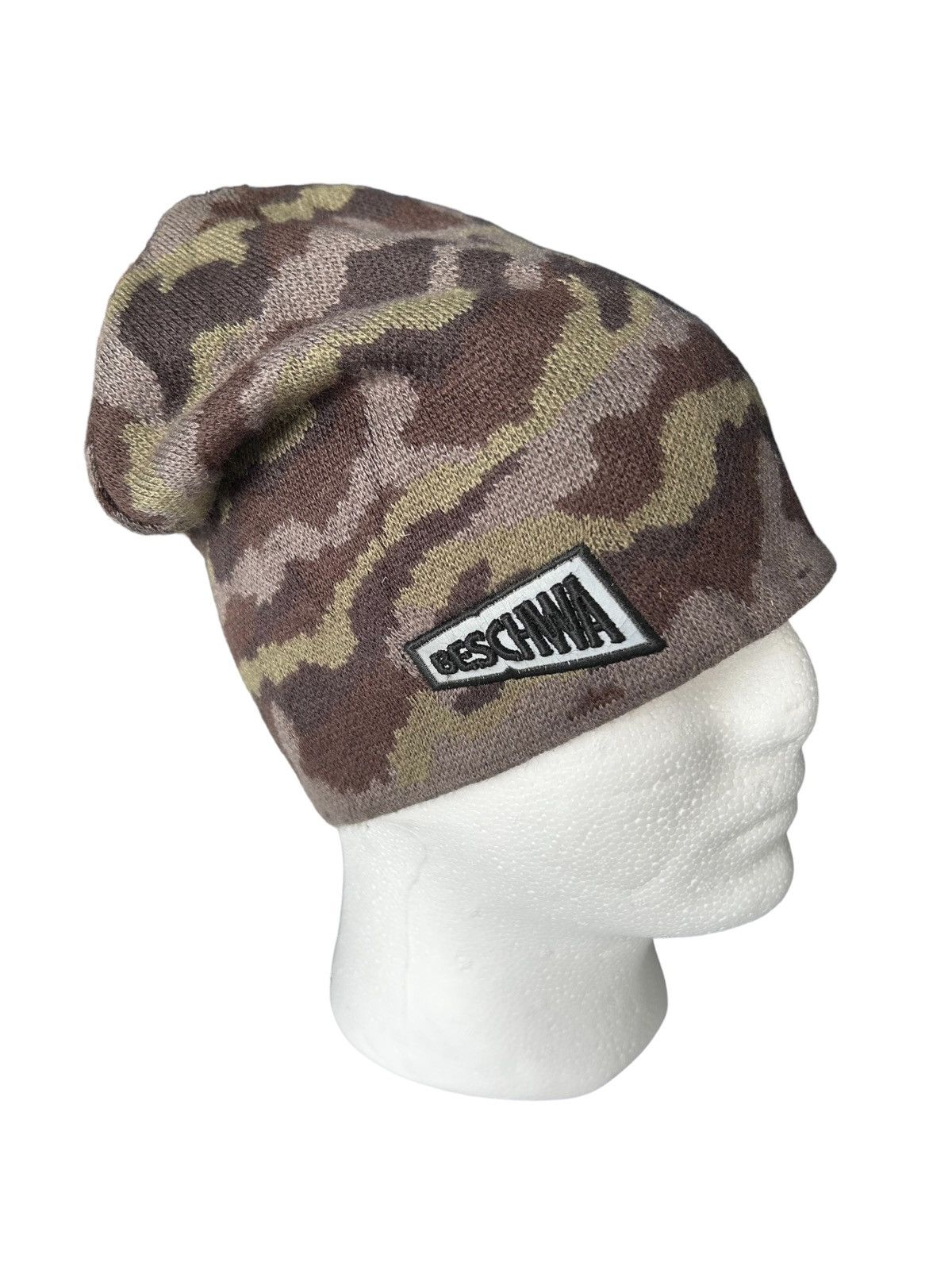 14th Addiction × Japanese Brand Vtg BESCHWA Camoo Design Beanie Hats Size ONE SIZE - 1 Thumbnail