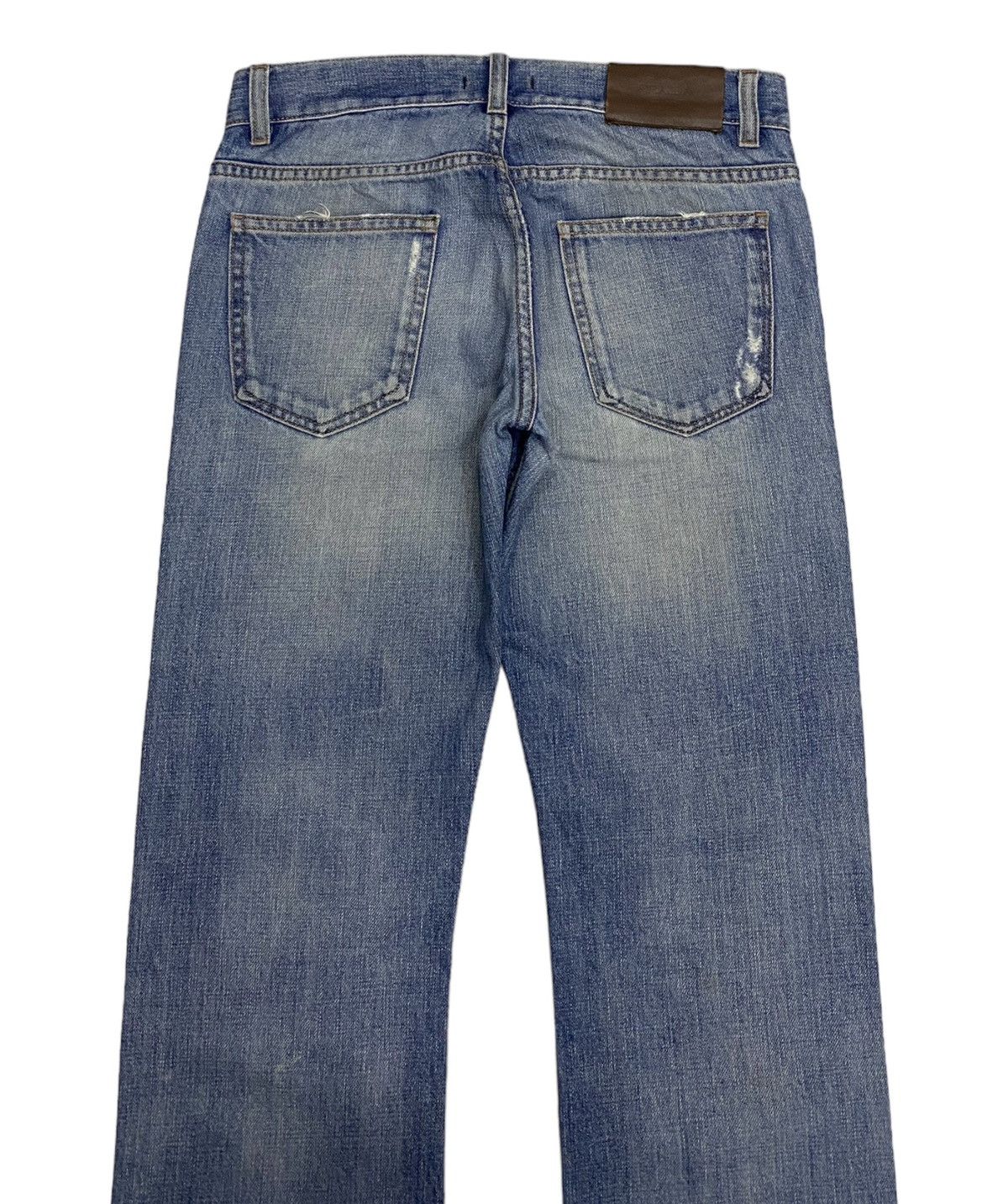 Prada 🔥VINTAGE PRADA DISTRESSED DENIM TAPERED LEG Size US 29 - 4 Thumbnail