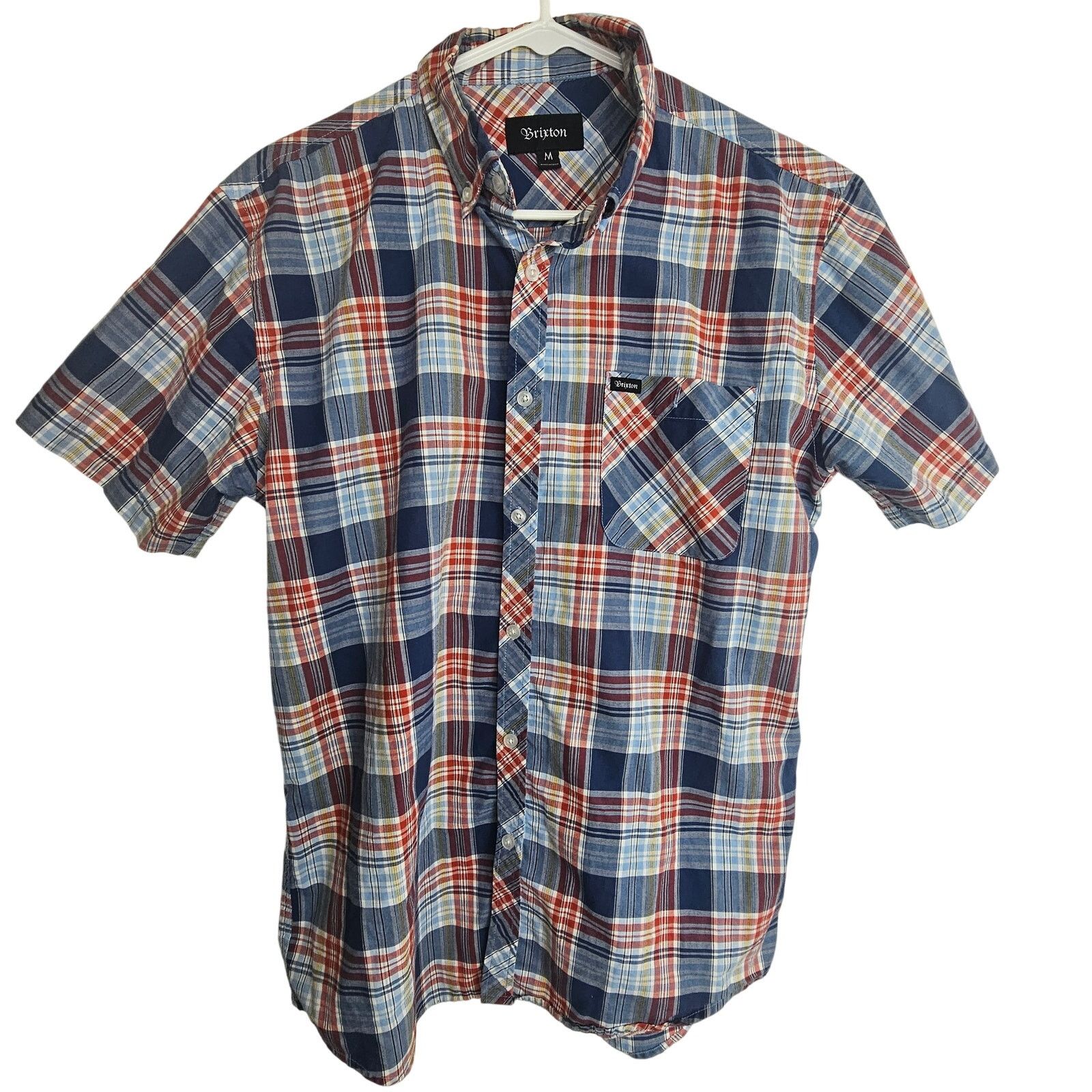 Brixton Brixton Mens Plaid Button Shirt M Plaid Preppy Grunge Skater Size US M / EU 48-50 / 2 - 1 Thumbnail