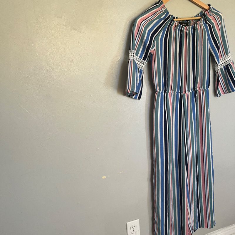 Designer Girls AMY BYER Multicolor Stripe Jumpsuit Size XXS / US 00 / IT 34 - 1 Thumbnail