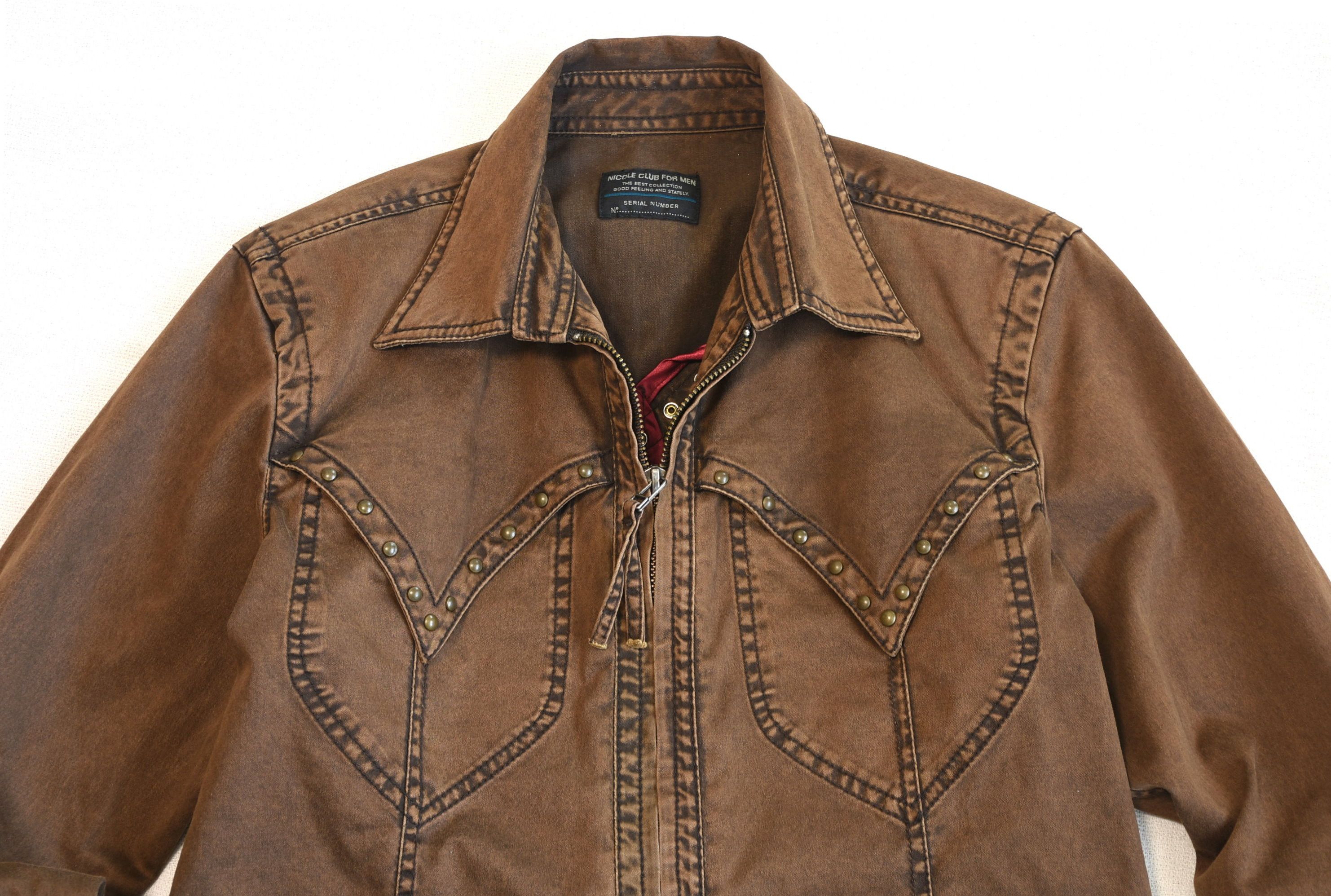 Japanese Brand Nicole Club For Men mudwash Jacket Size US S / EU 44-46 / 1 - 4 Thumbnail