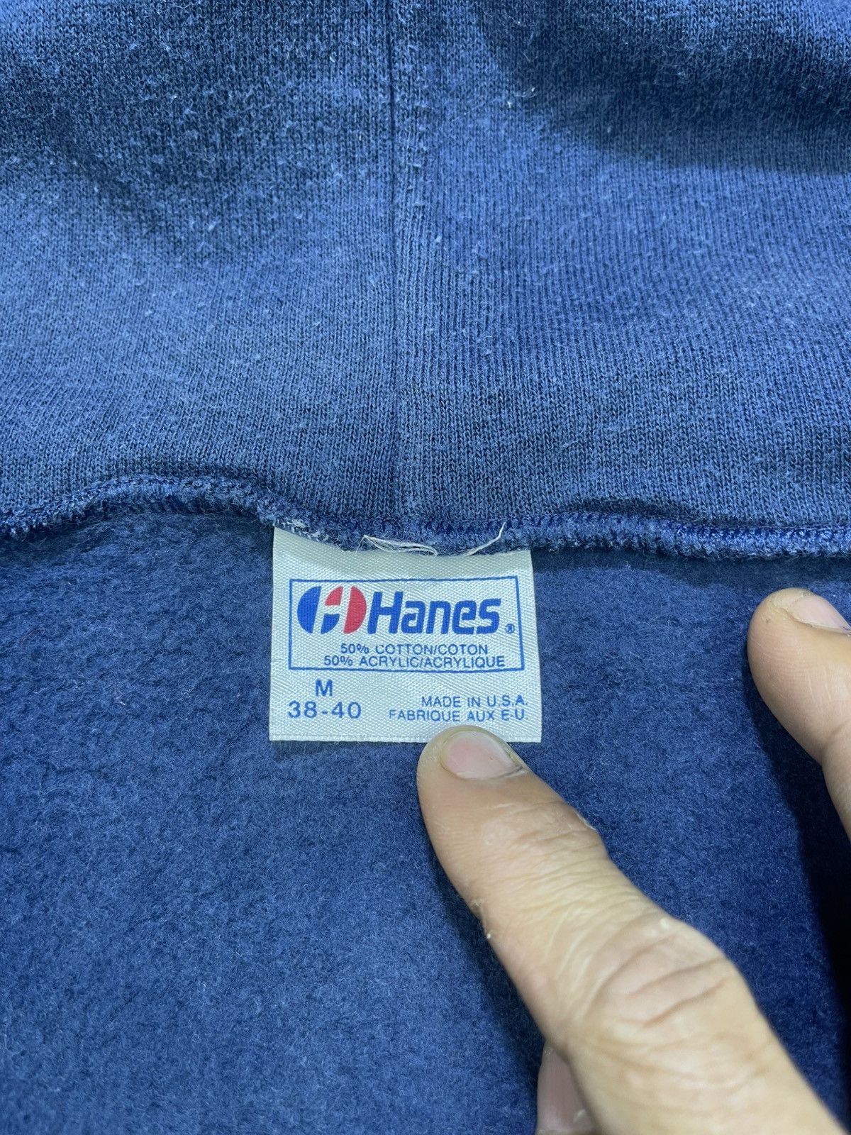 Hanes Vintage Hanes Zip Up Sweatshirt Hoodies Size US M / EU 48-50 / 2 - 13 Thumbnail