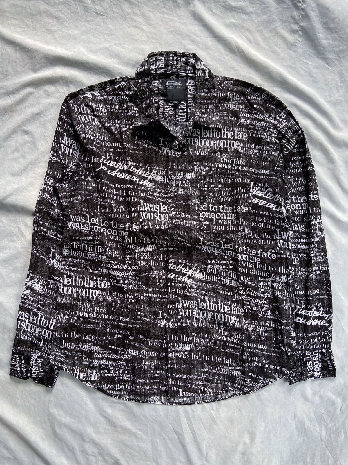 14th Addiction SPLENDID SATISFACTION ARCHIVE TYPE WRITER BUTTON DOWN SHIRT Size US XL / EU 56 / 4 - 1 Thumbnail
