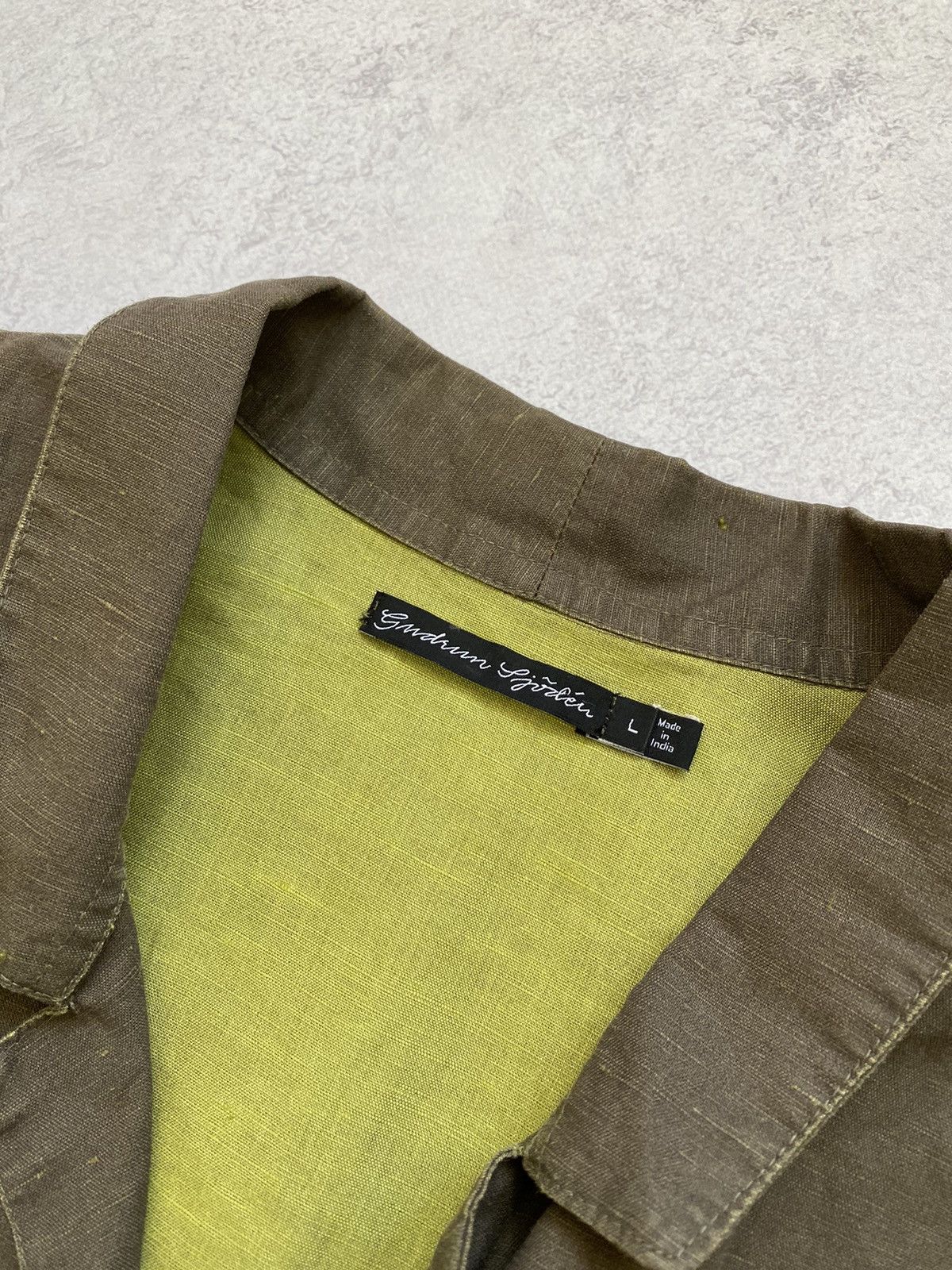 Gudrun Sjoden Gudrun Sjoden Womens Green Linen/Cotton Jacket Size L Size L / US 10 / IT 46 - 11 Thumbnail