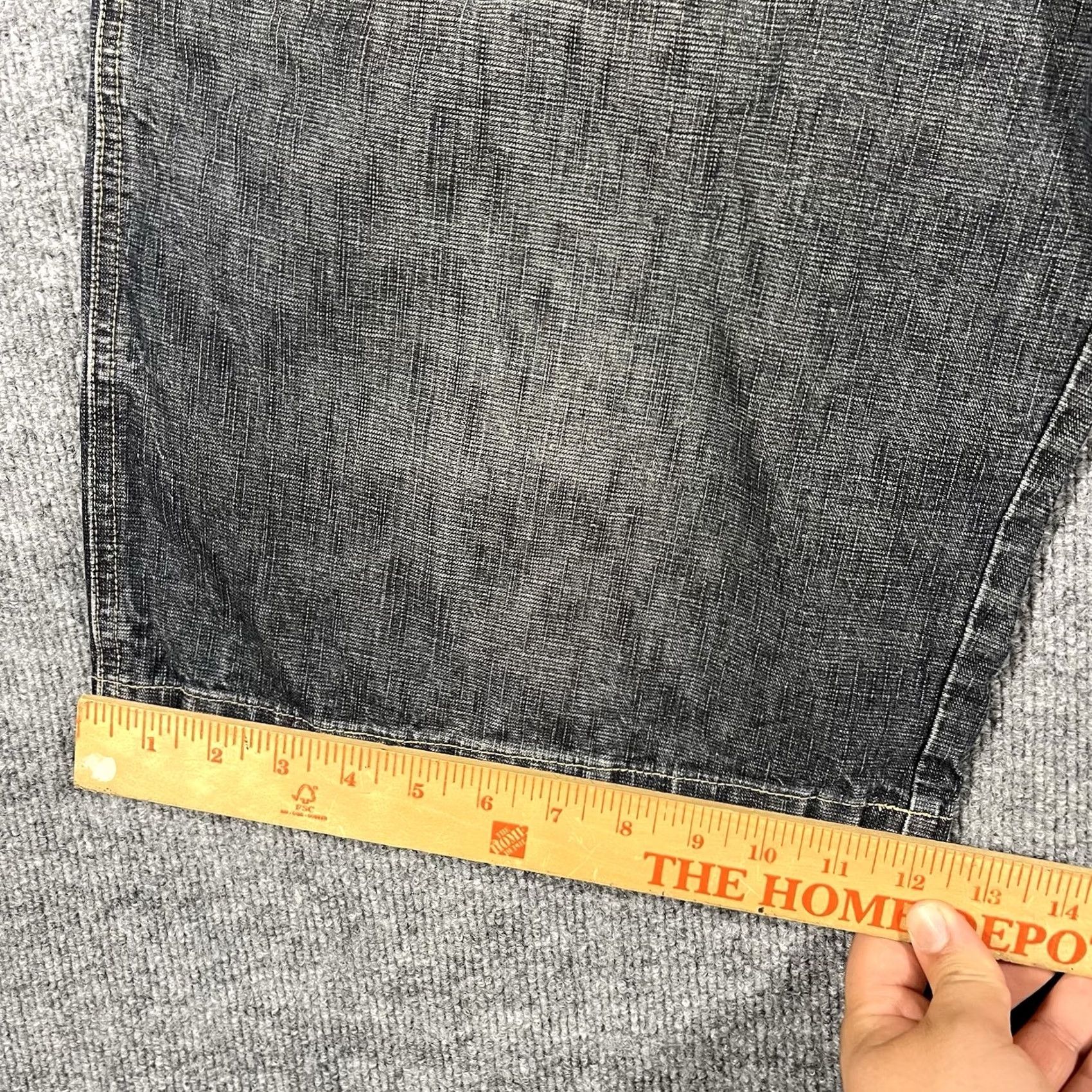 Vintage Vintage Y2K Reverb Denim Baggy Jean Shorts Mens 36 Wide Leg Long Skater Grunge 90s Size US 36 / EU 52 - 5 Thumbnail