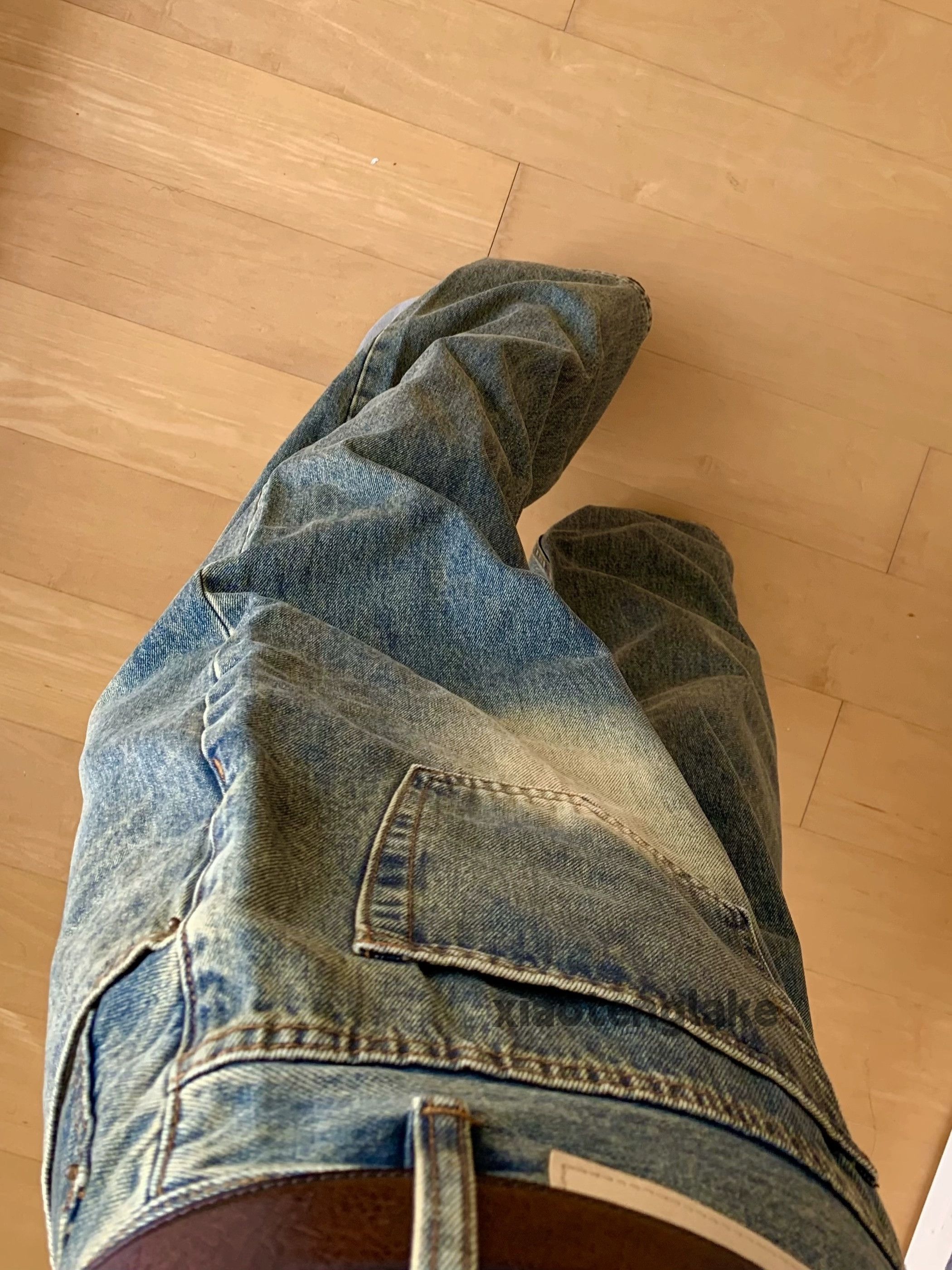 Jean × Vintage washed faded rusty loose baggy hiphop jeans Size US 30 / EU 46 - 3 Thumbnail