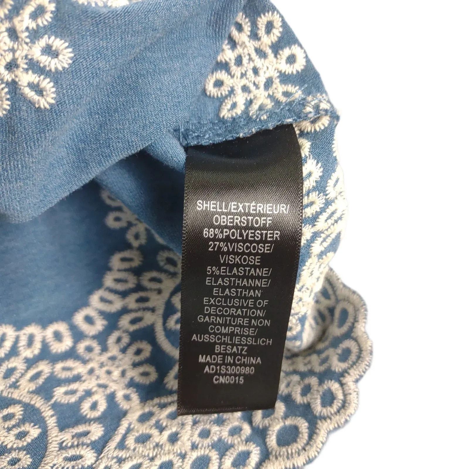 Adrianna Papell ADRIANNA PAPELL Embroidered Lace Off-Shoulder Blouse Top Size S / US 4 / IT 40 - 5 Thumbnail