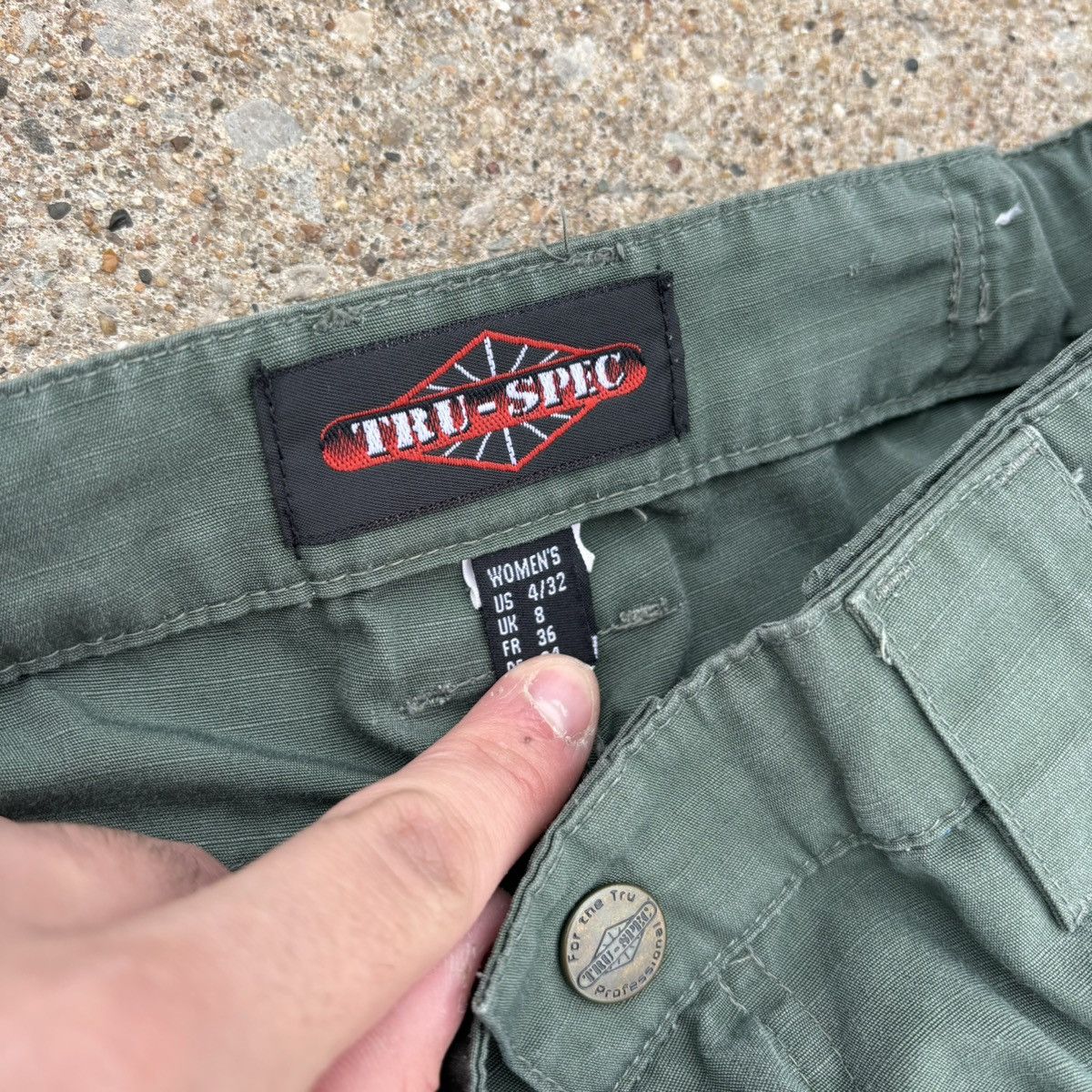 Tru-Spec × Vintage Vintage Y2K TruSpec Cargo Pants Military Grunge Baggy Skate Size US 30 / EU 46 - 3 Thumbnail