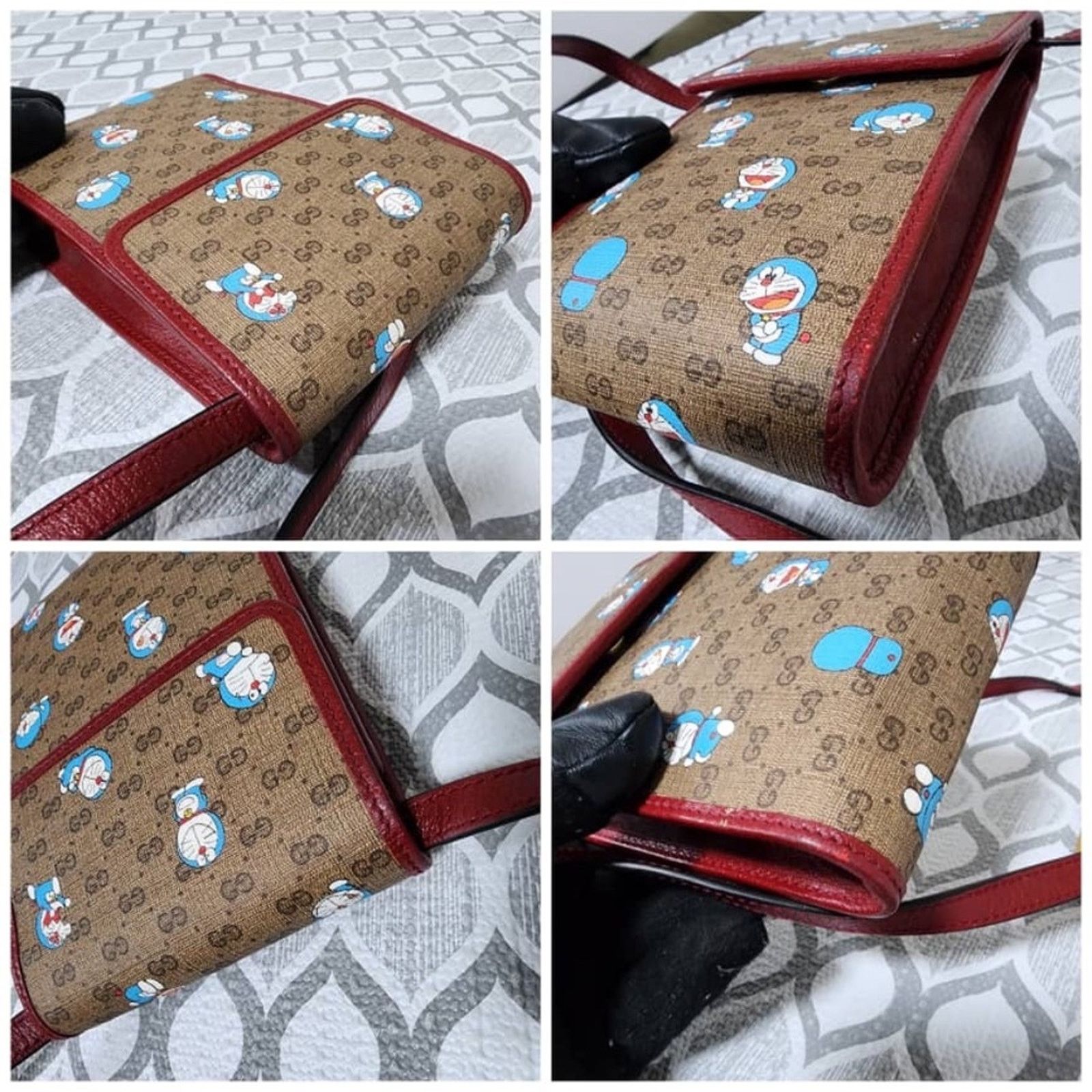 Gucci GUCCI X DORAEMON Mini GG Supreme Monogram Mini Crossbody Bag Size ONE SIZE - 8 Thumbnail
