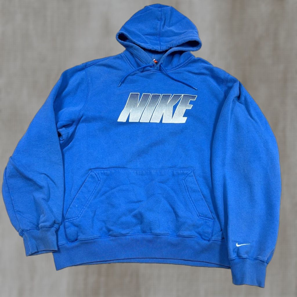 Nike VINTAGE Nike Hoodie Men XL Blue Sweatshirt 2000s Grunge Swoosh Logo Logo 90s Classic Hipster Retro Grunge Mens XL Blue Nike Sportswear Hoodie Size US XL / EU 56 / 4 - 1 Thumbnail