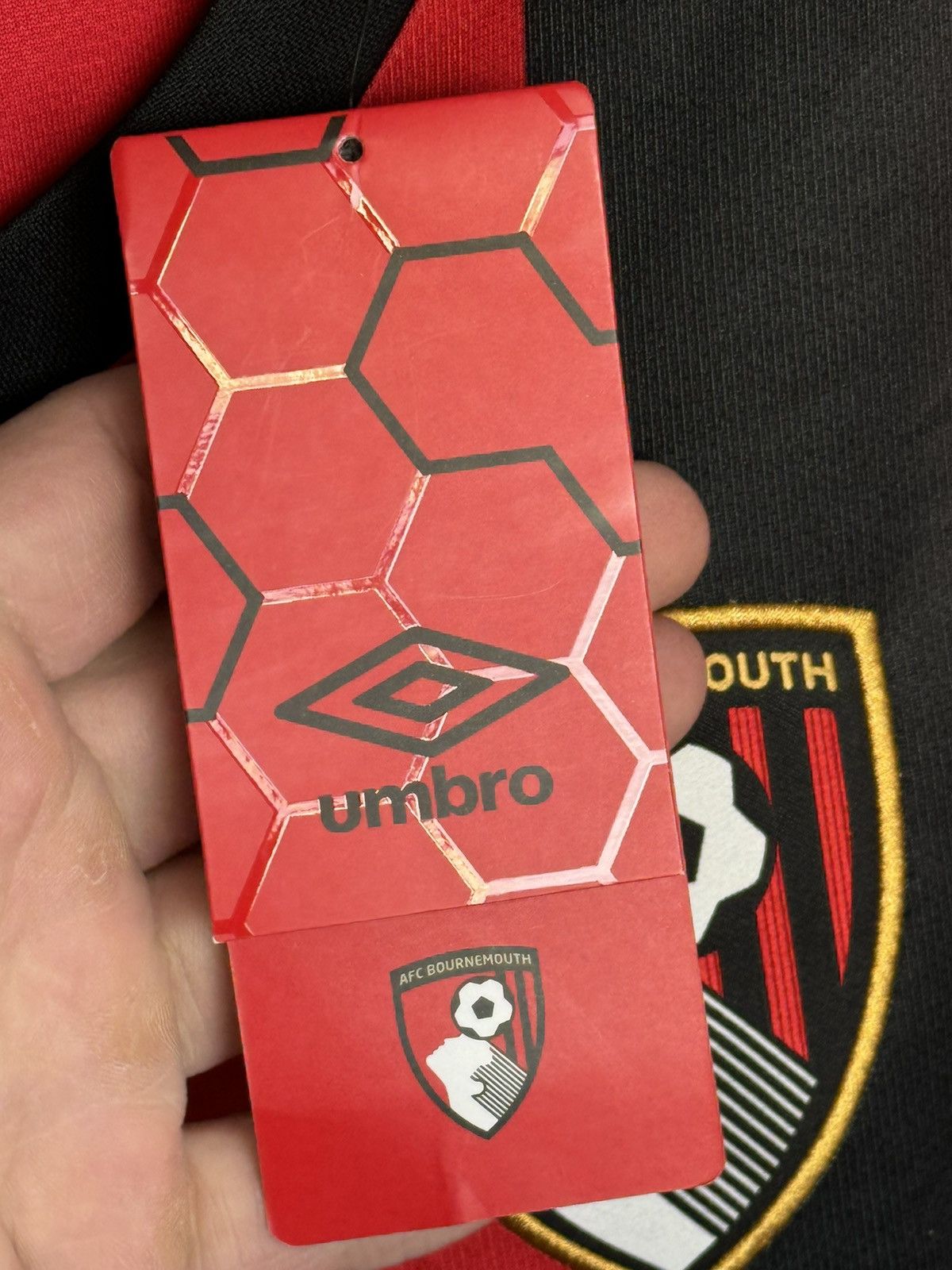 Umbro New XXXL Bournemouth 17/18 Home Football Jersey Size US XXL / EU 58 / 5 - 9 Thumbnail