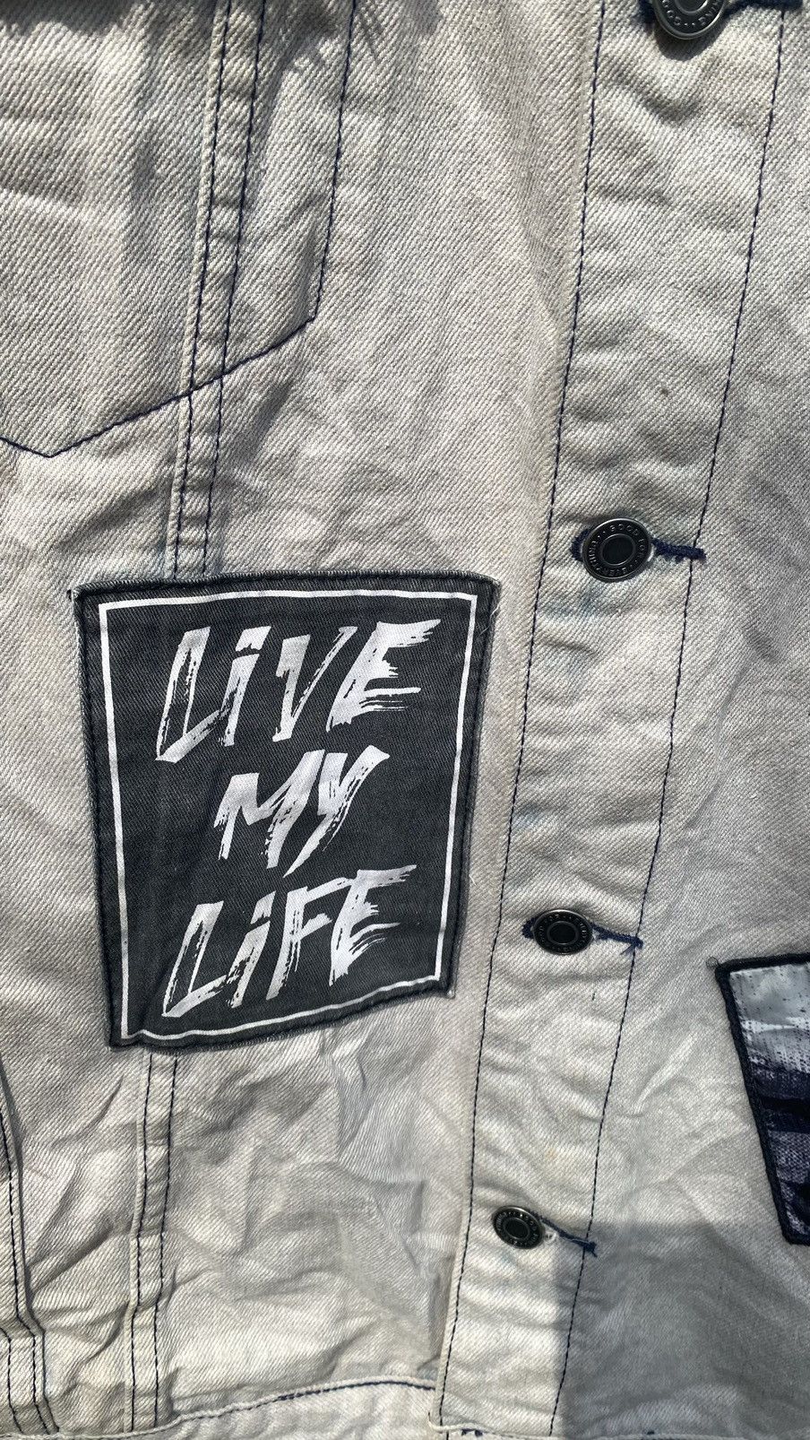 Japanese Brand Jungle Storm The Jolly Joker Tokyo Style Denim Jacket Size US L / EU 52-54 / 3 - 4 Thumbnail
