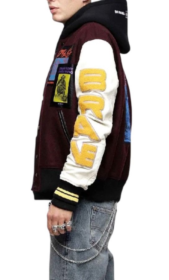 Diesel Diesel 2018AW Varsity Bomber Jacket Size US S / EU 44-46 / 1 - 4 Thumbnail