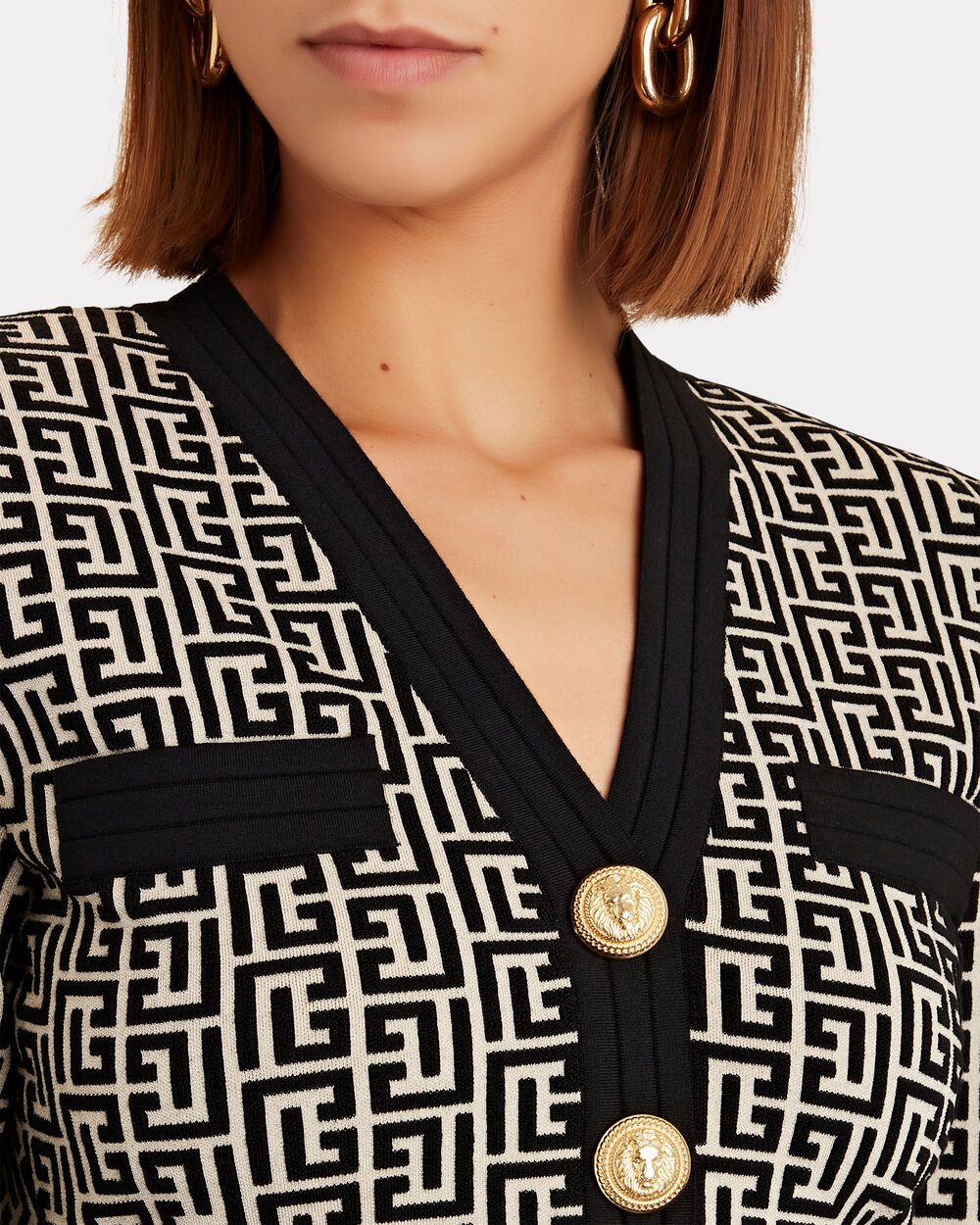 Balmain o1w1db10624 Cardigan in Blue Size S / US 4 / IT 40 - 5 Thumbnail