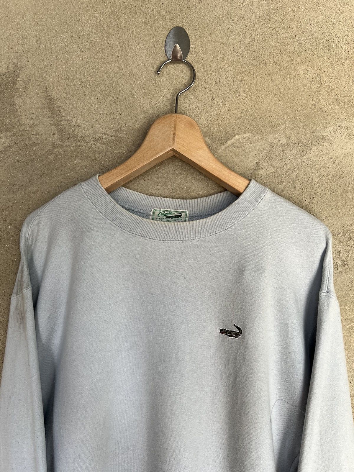 Vintage Crocodile Small Logo Sweatshirt