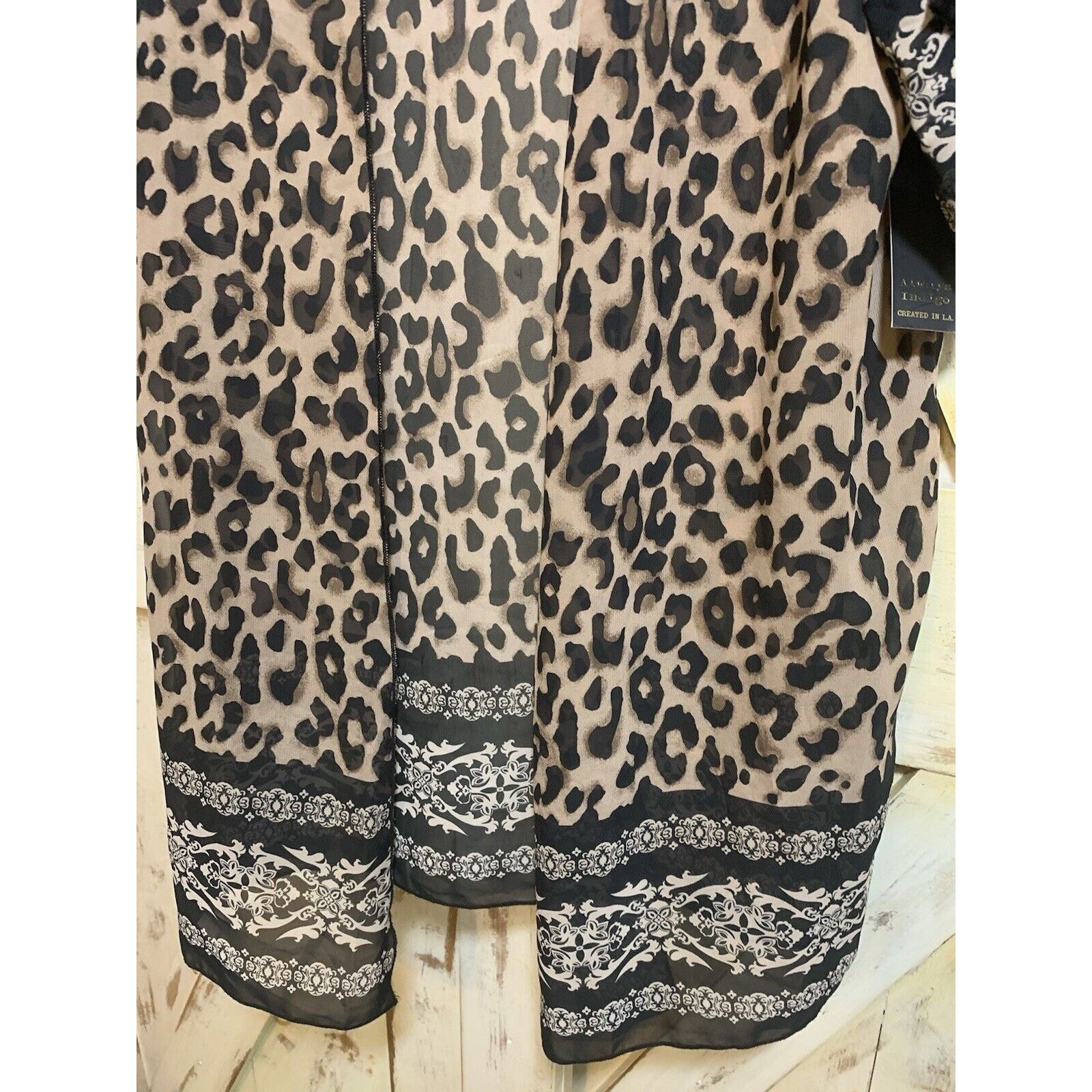 Indigo Always Indigo Kimono Style Top Cheetah Print Size L New Size L / US 10 / IT 46 - 7 Thumbnail