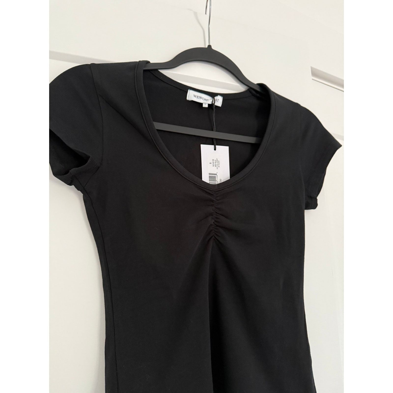 REVOLVE New Weworewhat Ruched Tee - Black - Small Size S / US 4 / IT 40 - 7 Thumbnail