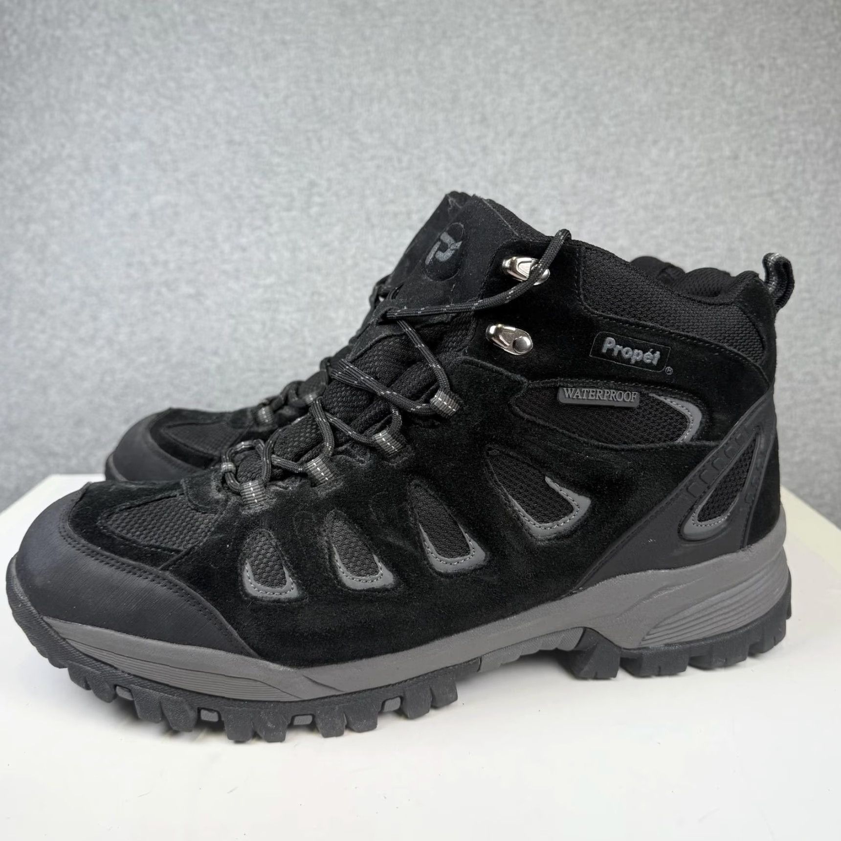 Doublet Propet Ridge Walker Boots Men 15EE Double Wide Leather Black Size 15 Mens Leather Boots Size US 15 / EU 48 - 3 Thumbnail