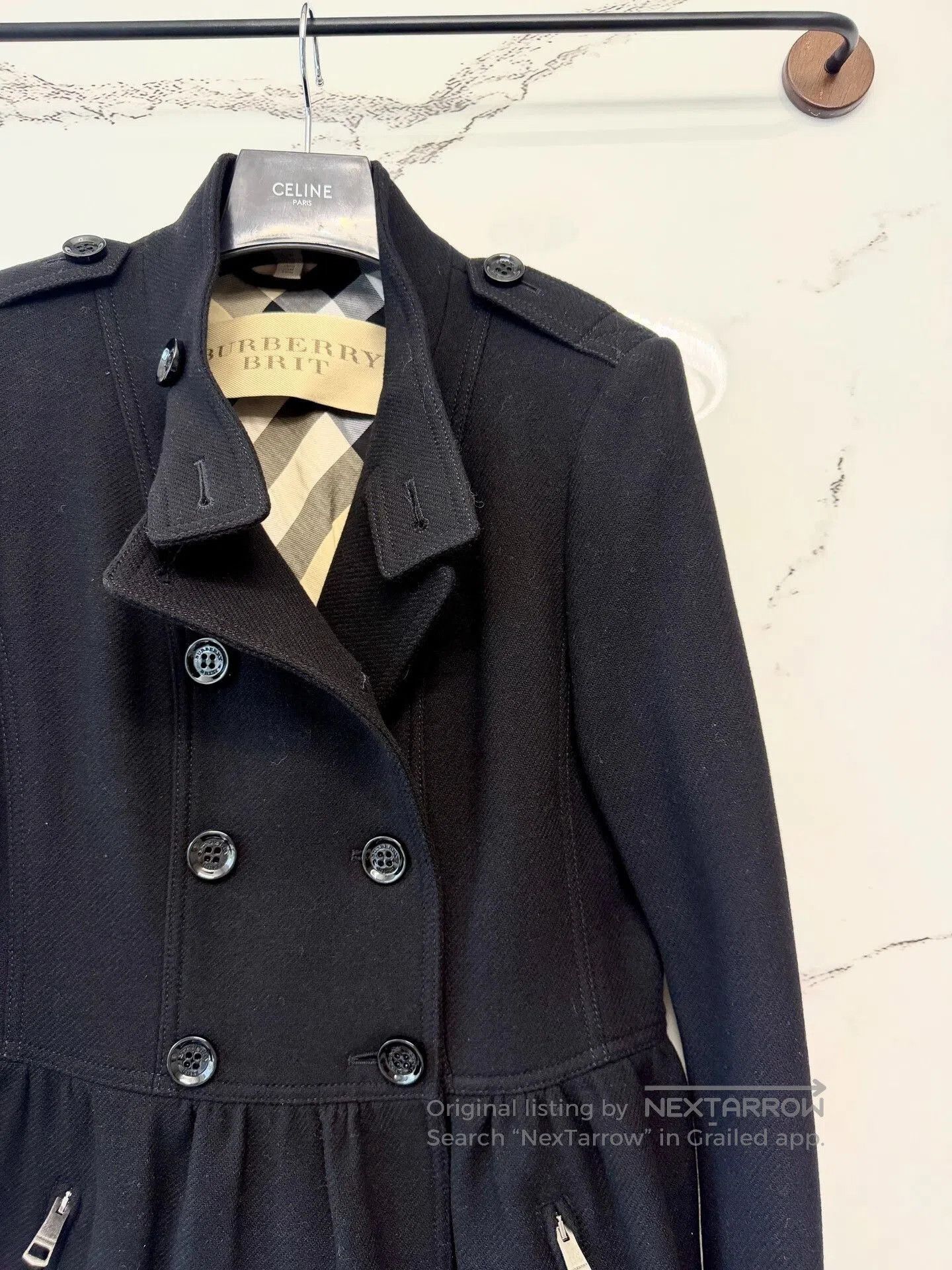 Burberry Burberry Black Coat for Women. Size S / US 4 / IT 40 - 2 Thumbnail