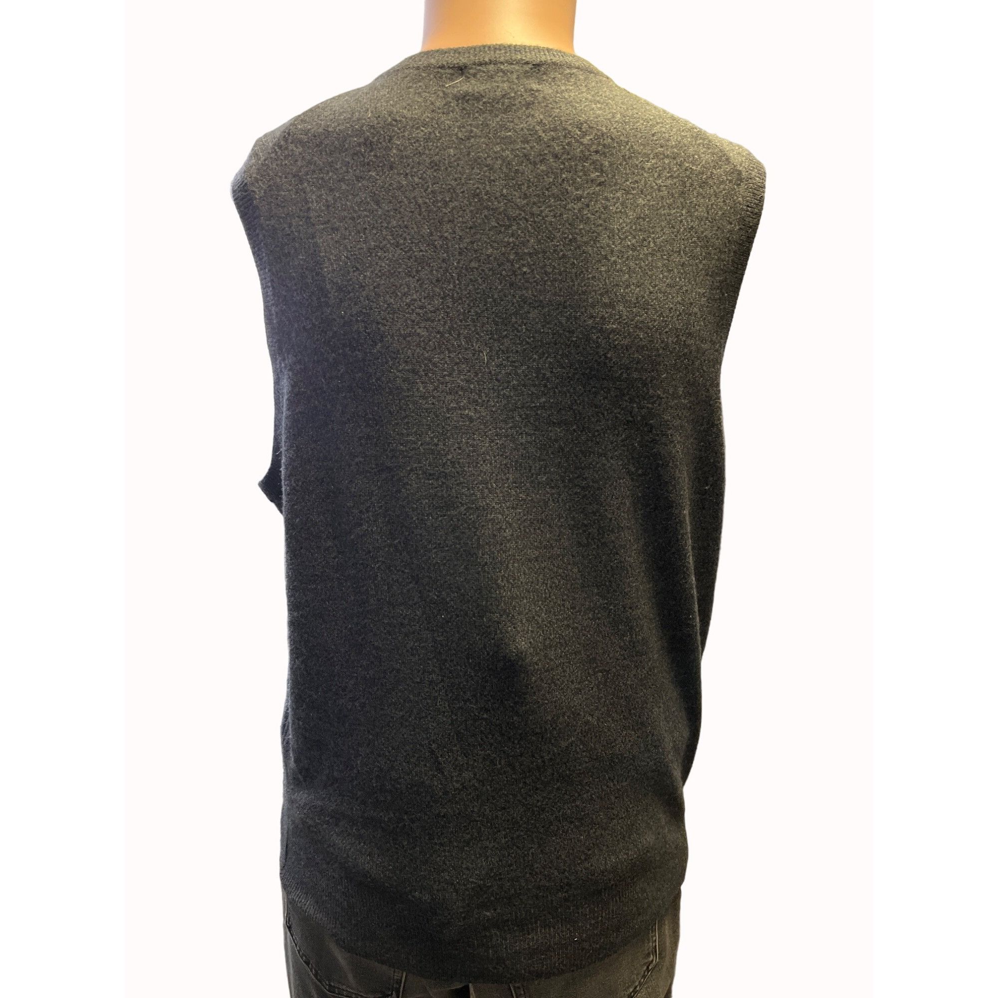 Dockers Dockers Mens Grey Acrylic Sweater Vest Size M SKU 6547 Size US M / EU 48-50 / 2 - 2 Thumbnail