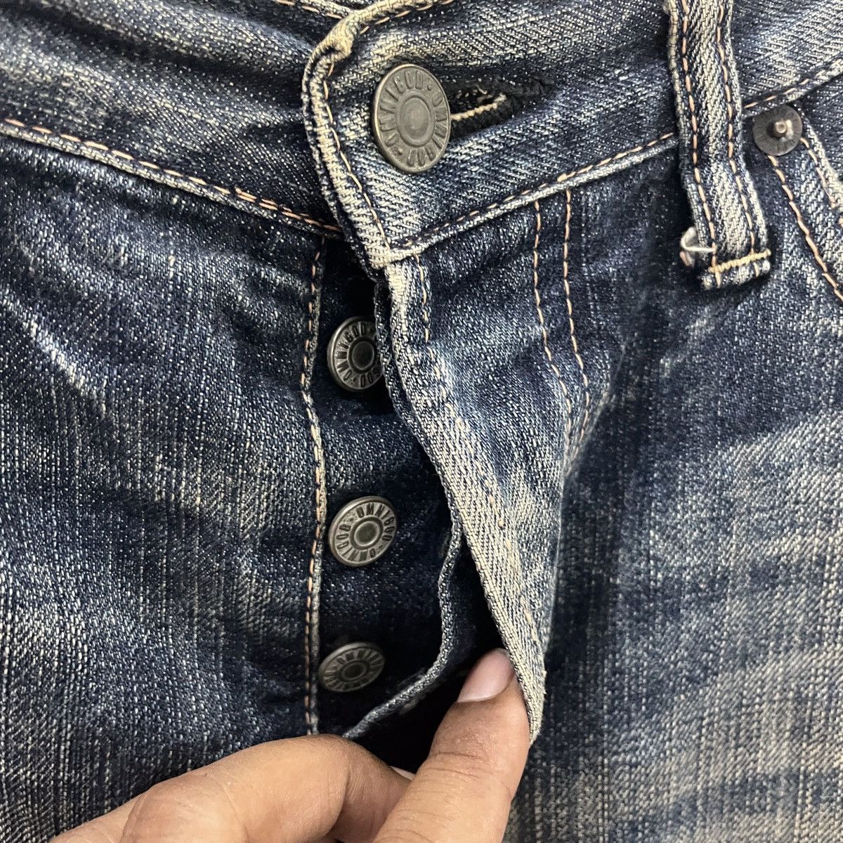 OMNIGOD Vintage Omnigod Slevedge Denim Jeans Size US 33 - 5 Thumbnail