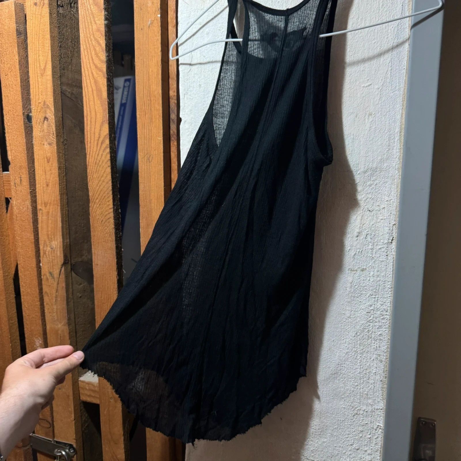 Rick Owens Vintage 00s rick owens tank top mesh raw edges Size US S / EU 44-46 / 1 - 6 Thumbnail