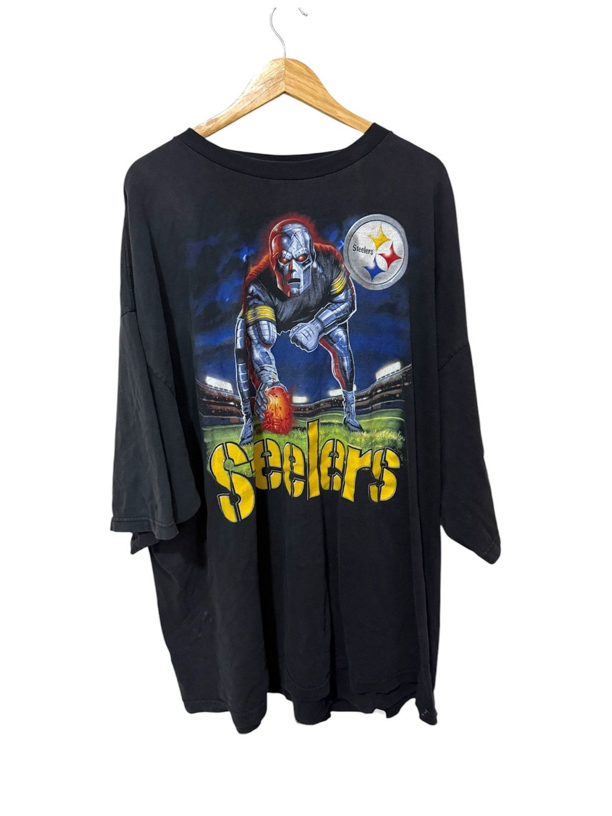 Liquid Blue Vintage 00s Liquid Blue Pittsburgh Steelers 5XL T Shirt Size US XXL / EU 58 / 5 - 1 Thumbnail