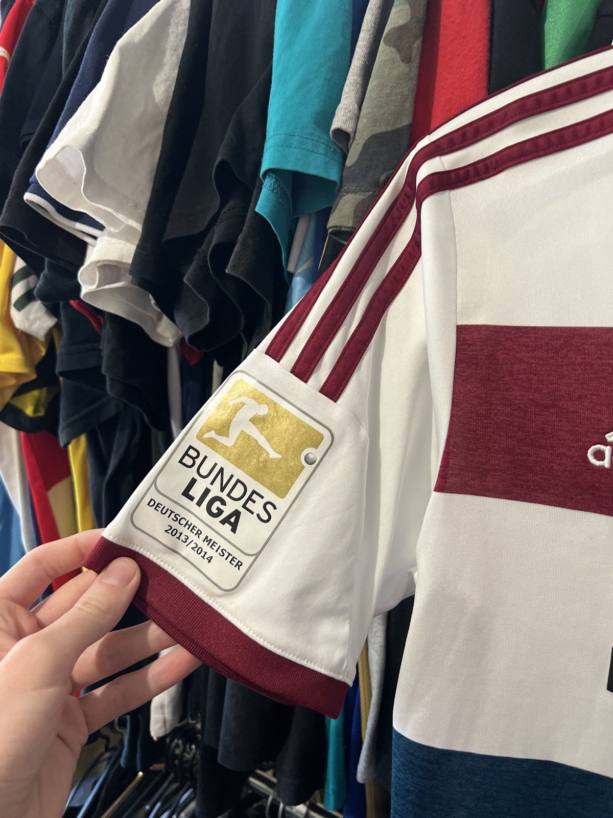 Other 2014/2015 ADIDAS BAYERN MUNICH #19 MARIO GOTZE AWAY FOOTBALL Size US S / EU 44-46 / 1 - 3 Thumbnail
