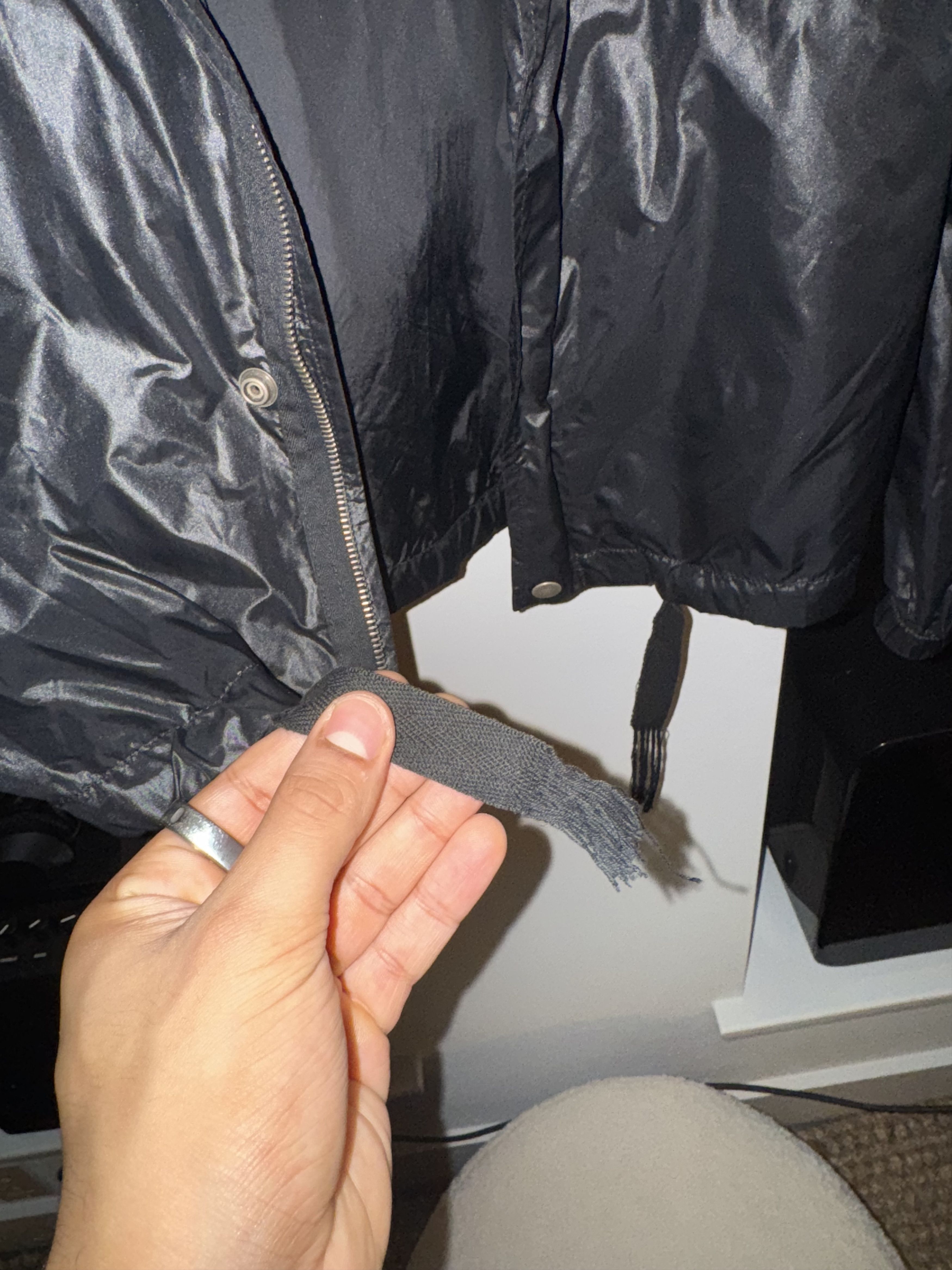 Saint Laurent Paris Saint Laurent Paris Hedi Slimane Waxed Nylon Jacket Size 48 Size US M / EU 48-50 / 2 - 2 Thumbnail