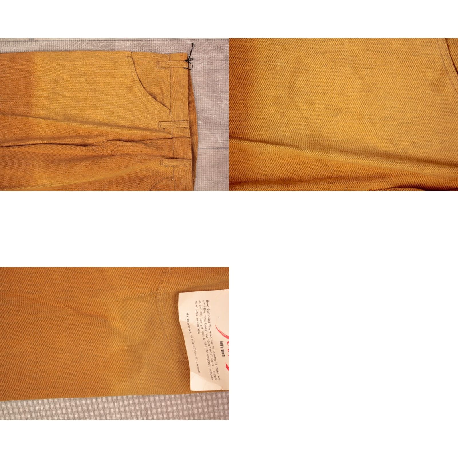 Vintage VINTAGE Men’s VTG 1960s NOS Khaki / Tan Tapered Pants Sz 29x30 60s Male Casuals Mens Size US 29 - 8 Thumbnail