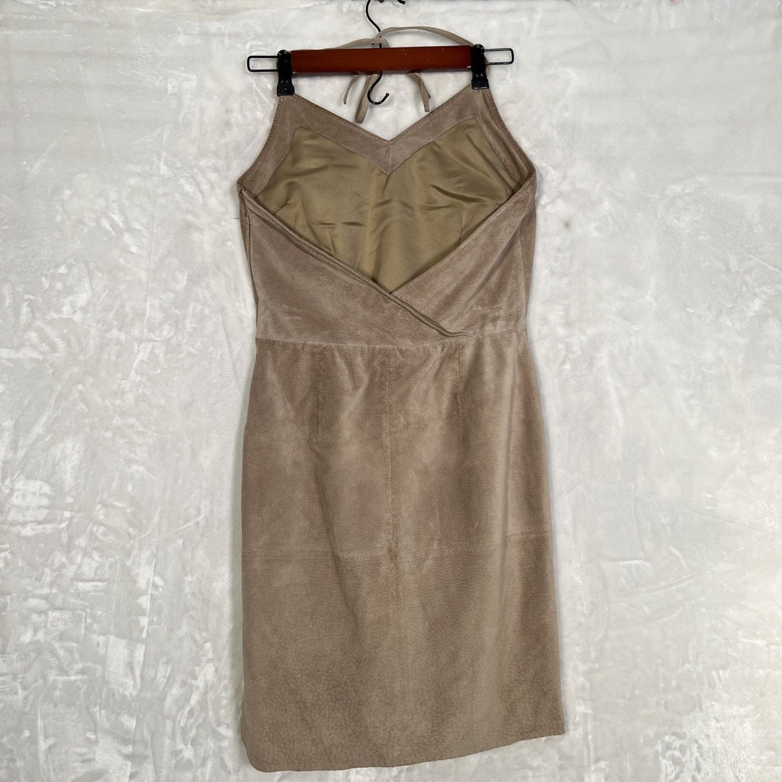 Express Express world brand tan genuine leather sundress size 9/10 Size M / US 6-8 / IT 42-44 - 12 Thumbnail