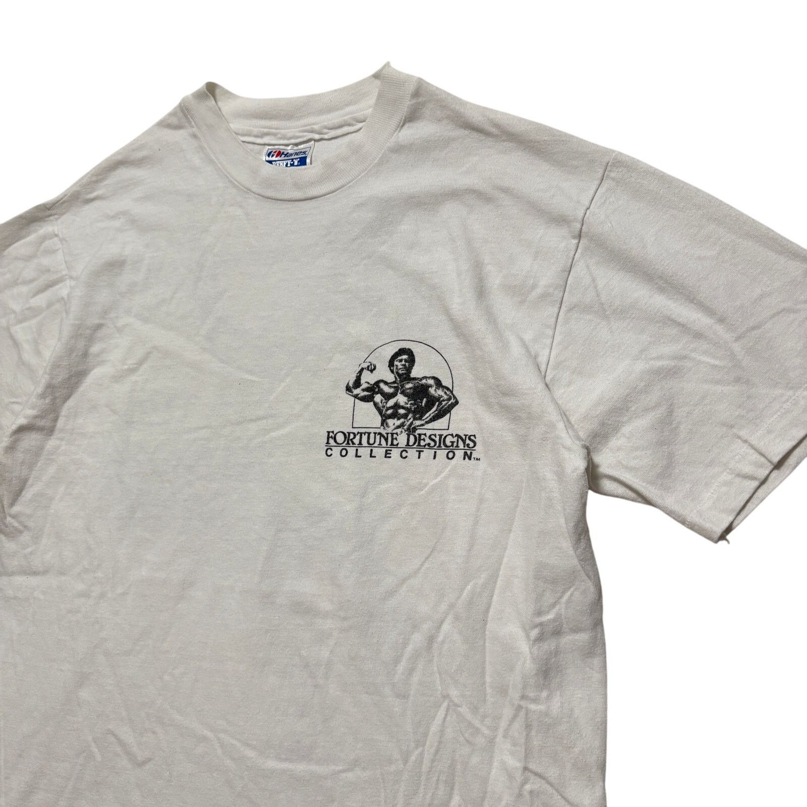 Hanes VTG 80s Hawaiian Strength White Graphic T-Shirt M Size US M / EU 48-50 / 2 - 2 Thumbnail