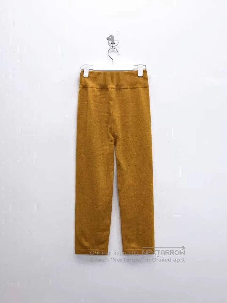 Hermes Hermes Yellow Cashmere Knit Pants Size 38. Size 37" - 2 Thumbnail