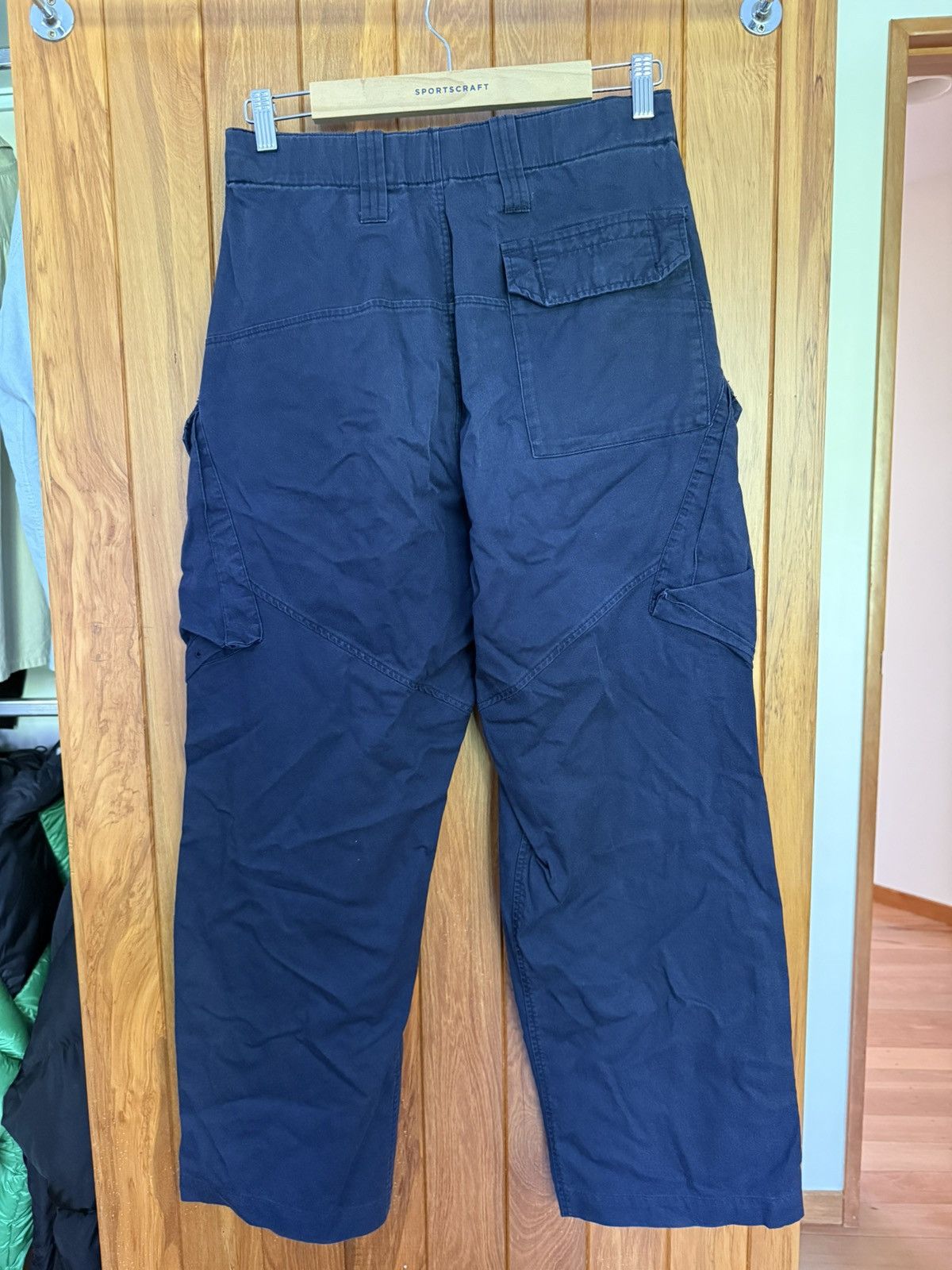 Vintage British Military Navy Blue Combat Cargo Trousers. Vintage Size US 32 / EU 48 - 2 Thumbnail