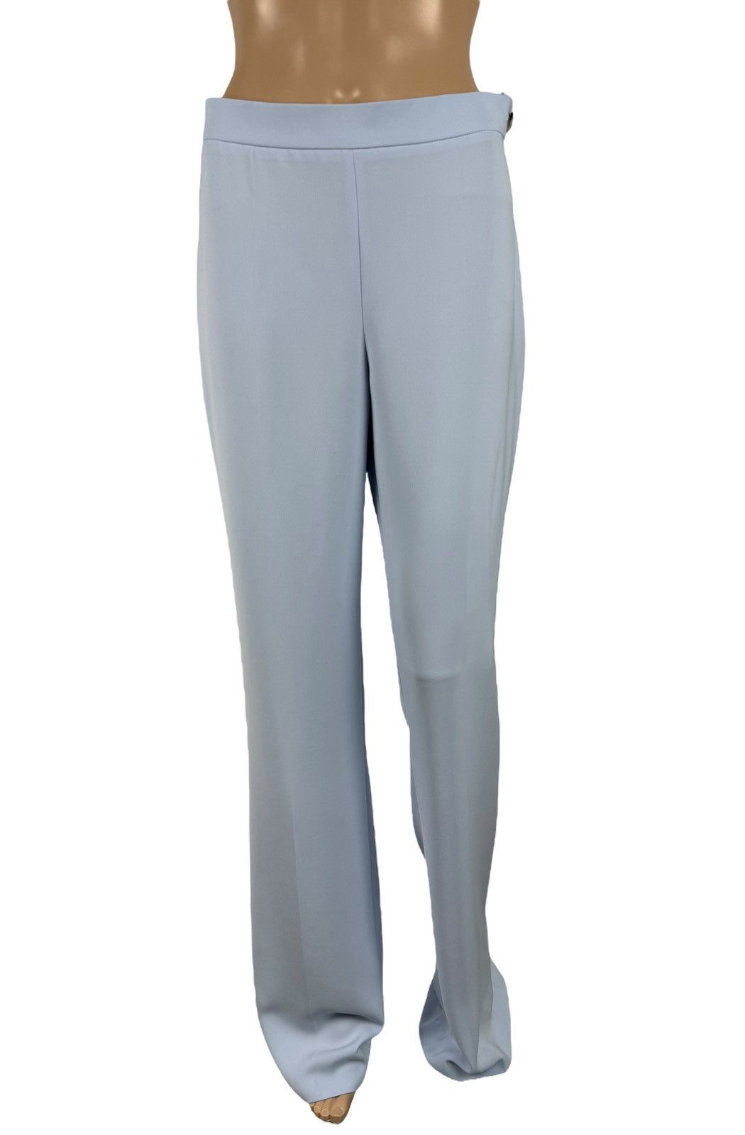 Designer By Kris Maran Flared Dress Pants Silk Blend Polyester size M Size 34" / US 12 / IT 48 - 2 Thumbnail