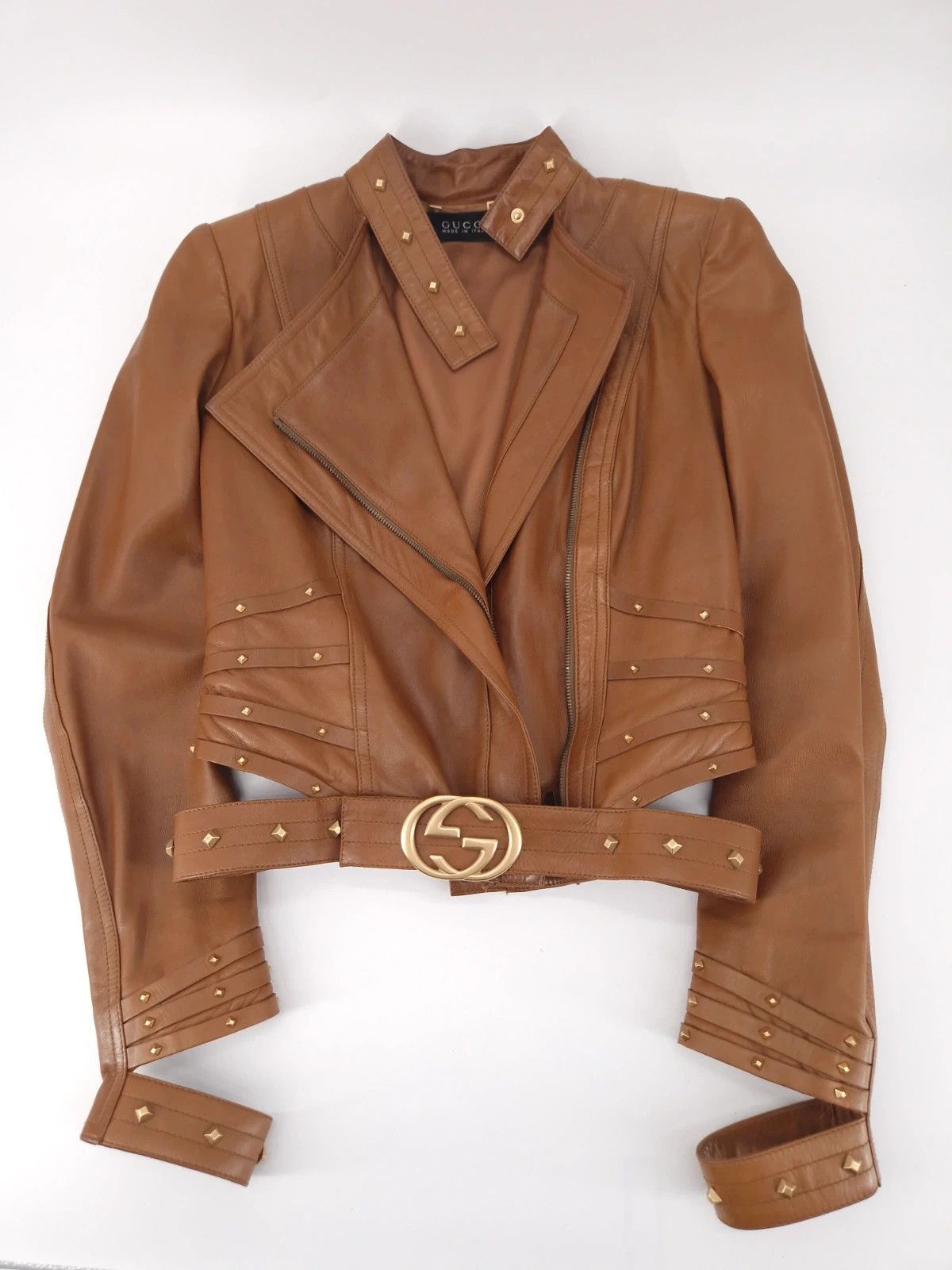 Gucci Gucci by TF SS2004 Leather Jacket Size S / US 4 / IT 40 - 7 Thumbnail
