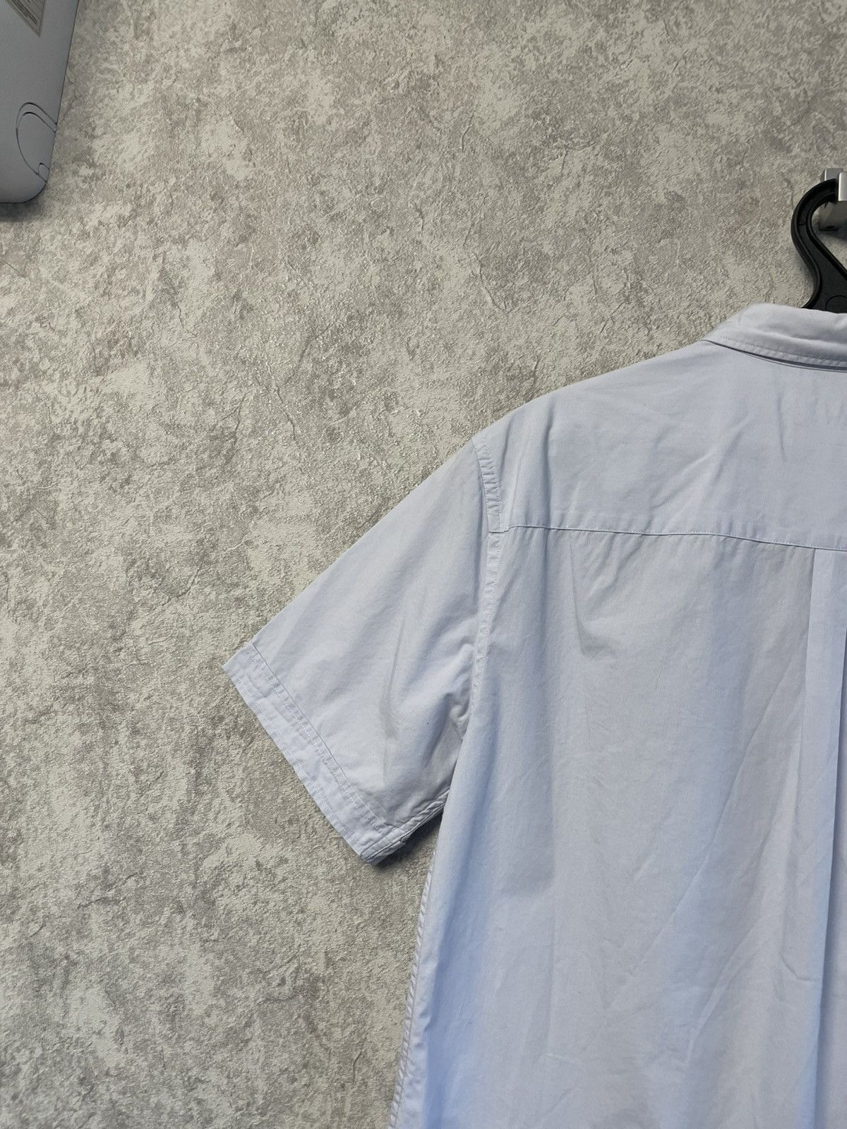 Allsaints Allsaints Blue Cotton Short Sleeve Button Up Shirt Size US M / EU 48-50 / 2 - 15 Thumbnail
