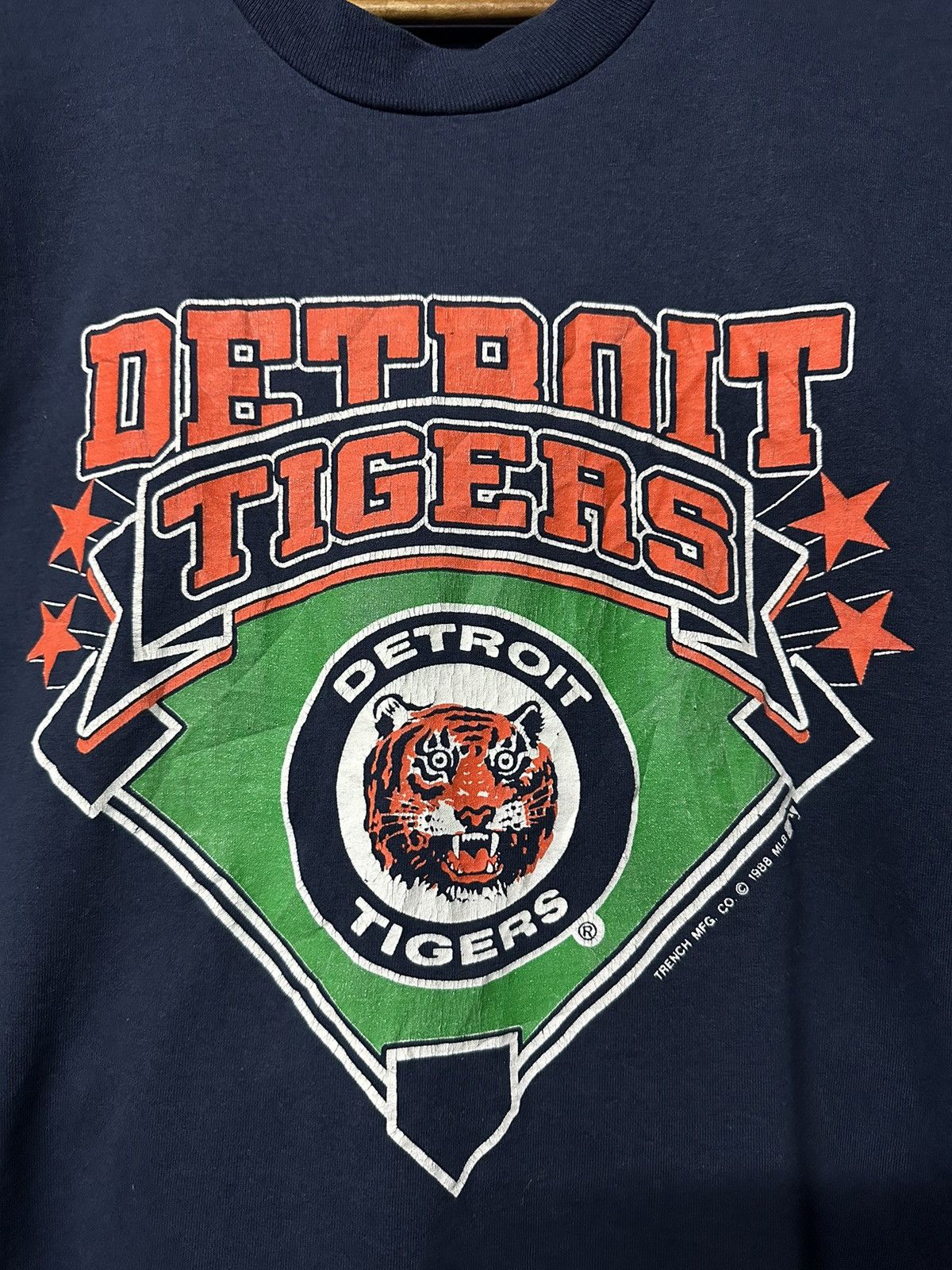 MLB × Vintage Vintage 80s MLB Detroit Tigers Single Stitch Tee Size US M / EU 48-50 / 2 - 2 Thumbnail