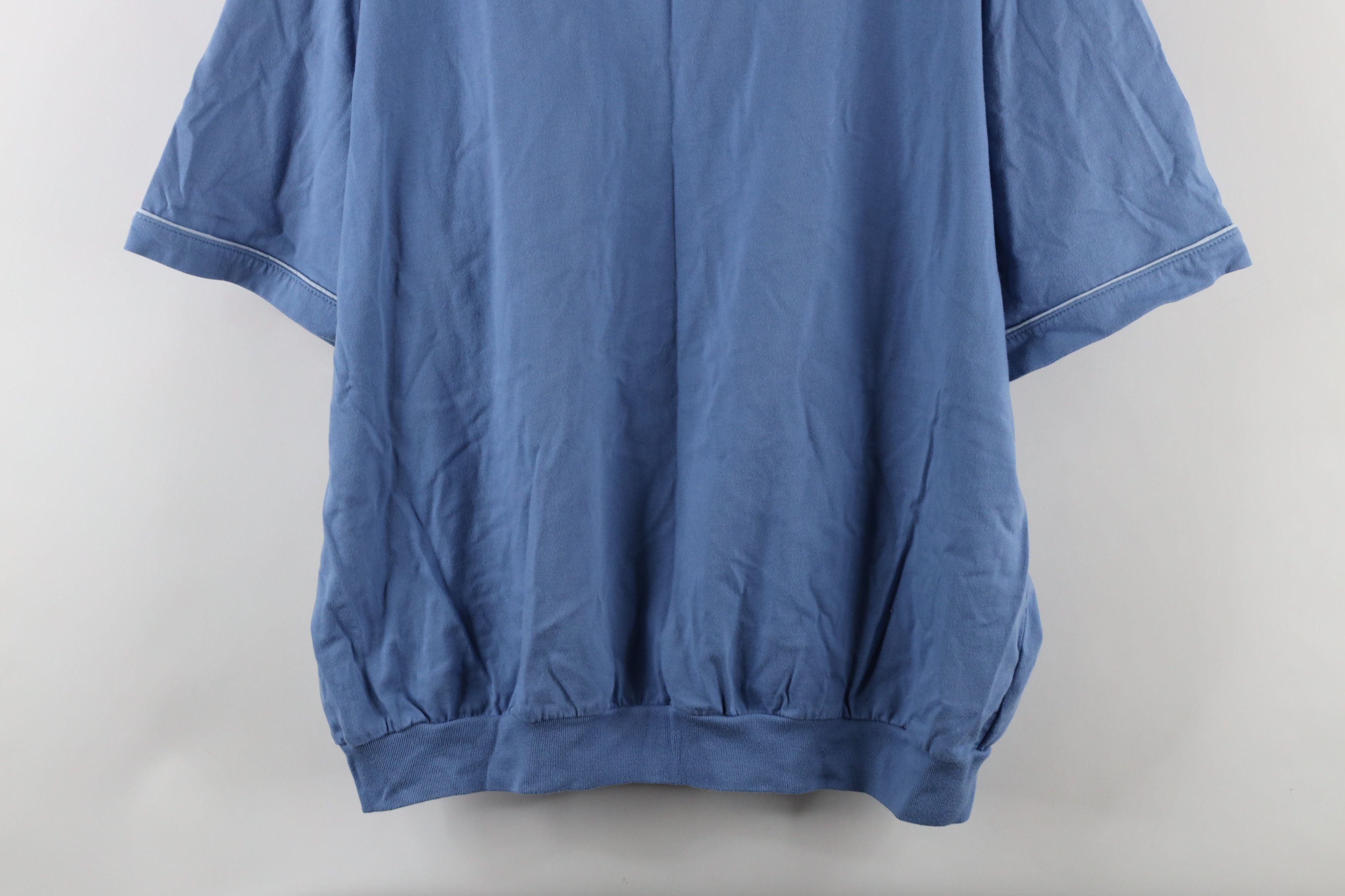 Vintage Vintage 90s Streetwear Collared Pullover Polo Shirt Blue Size US XL / EU 56 / 4 - 11 Thumbnail