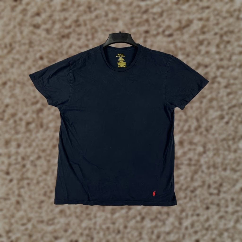 Ralph Lauren Ralph Lauren Men's Shirt Large Black Cotton Blend Crew Neck Short Sleeve Polo Classic Sports Size US L / EU 52-54 / 3 - 1 Thumbnail
