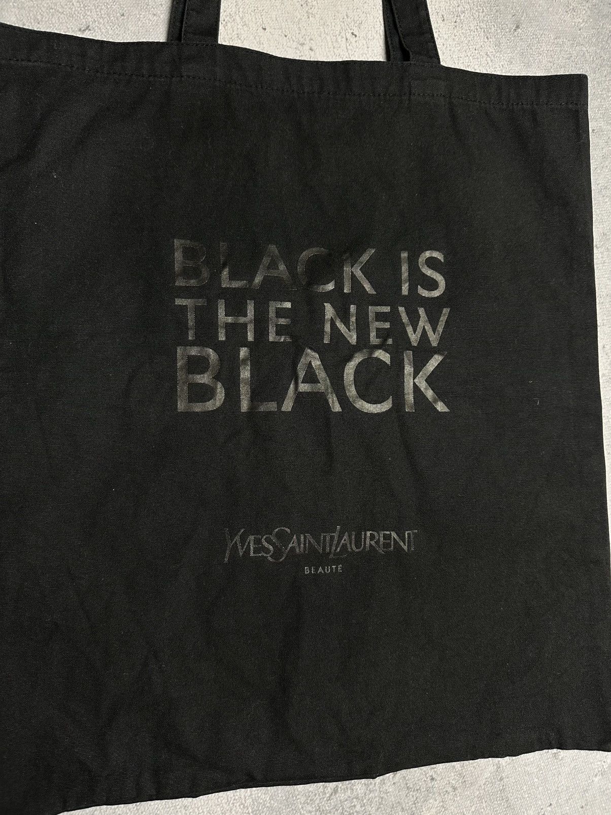 Yves Saint Laurent Yves Saint Laurent Beauty Shopper Bag Black y2k Italy YSL Size ONE SIZE - 5 Thumbnail