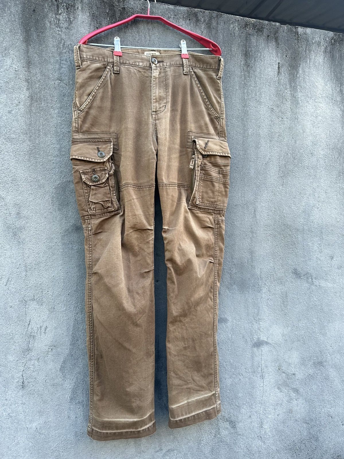 Alpha Industries 🪖Vintage Faded Alpha Industries Brown Cargo Pants Size US 30 / EU 46 - 6 Thumbnail