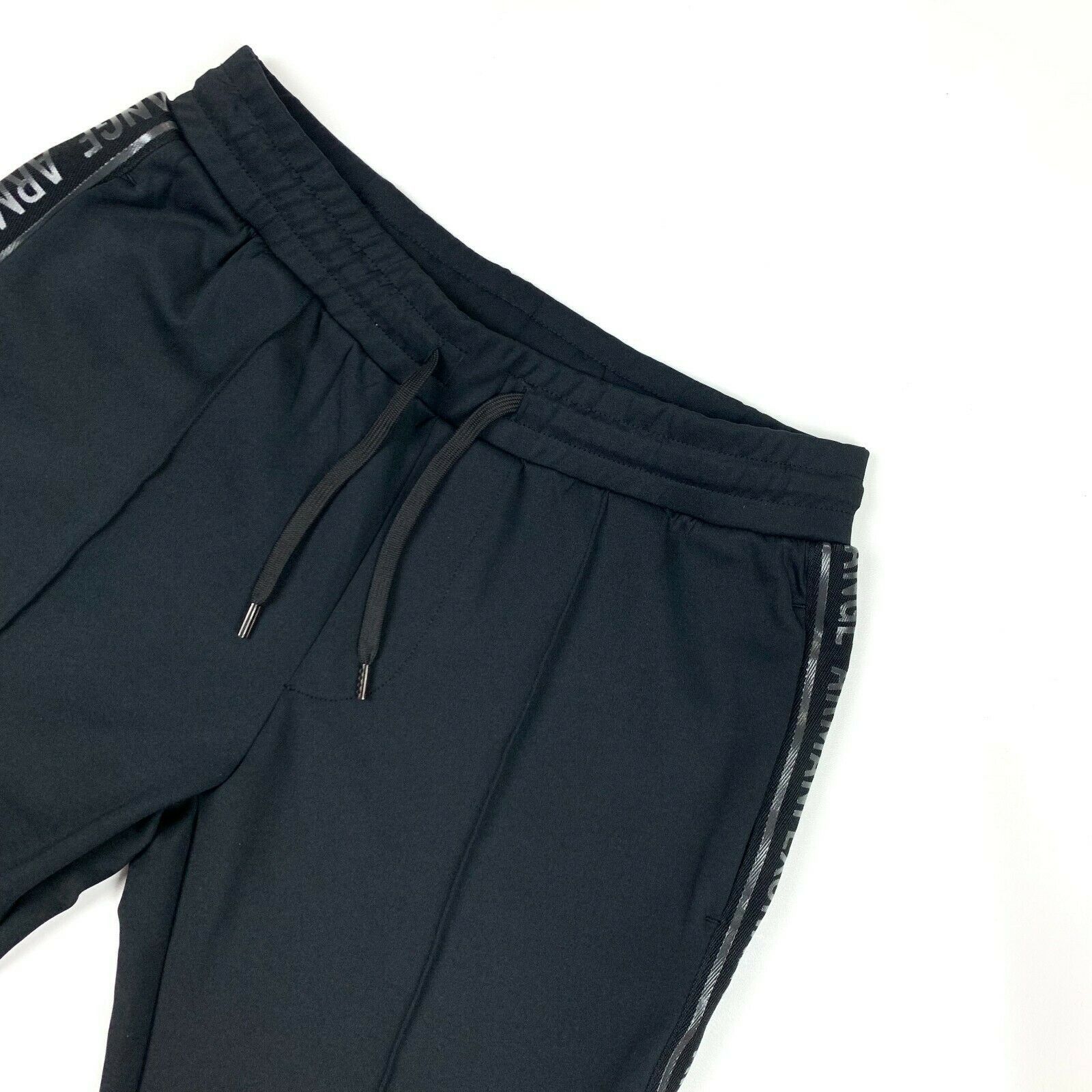 Armani Exchange Armani Exchange Track Pants Side Logo Trousers Black Small S Size US 30 / EU 46 - 2 Thumbnail