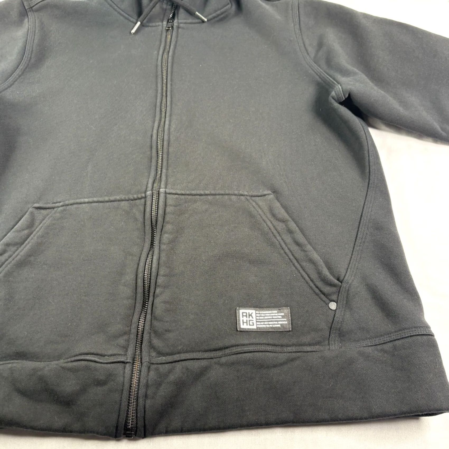 Vintage Alaskan Hardgear Hoodie Mens XL Black Full Zip Heavyweight Casual Jacket Size US XL / EU 56 / 4 - 2 Thumbnail