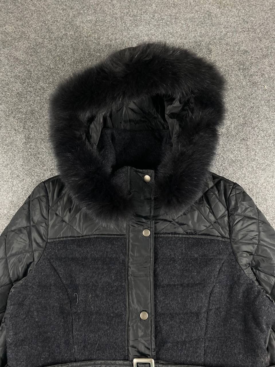 Japanese Brand renault bis japanese brand wool quilted jacket fox fur trim Size US L / EU 52-54 / 3 - 2 Thumbnail