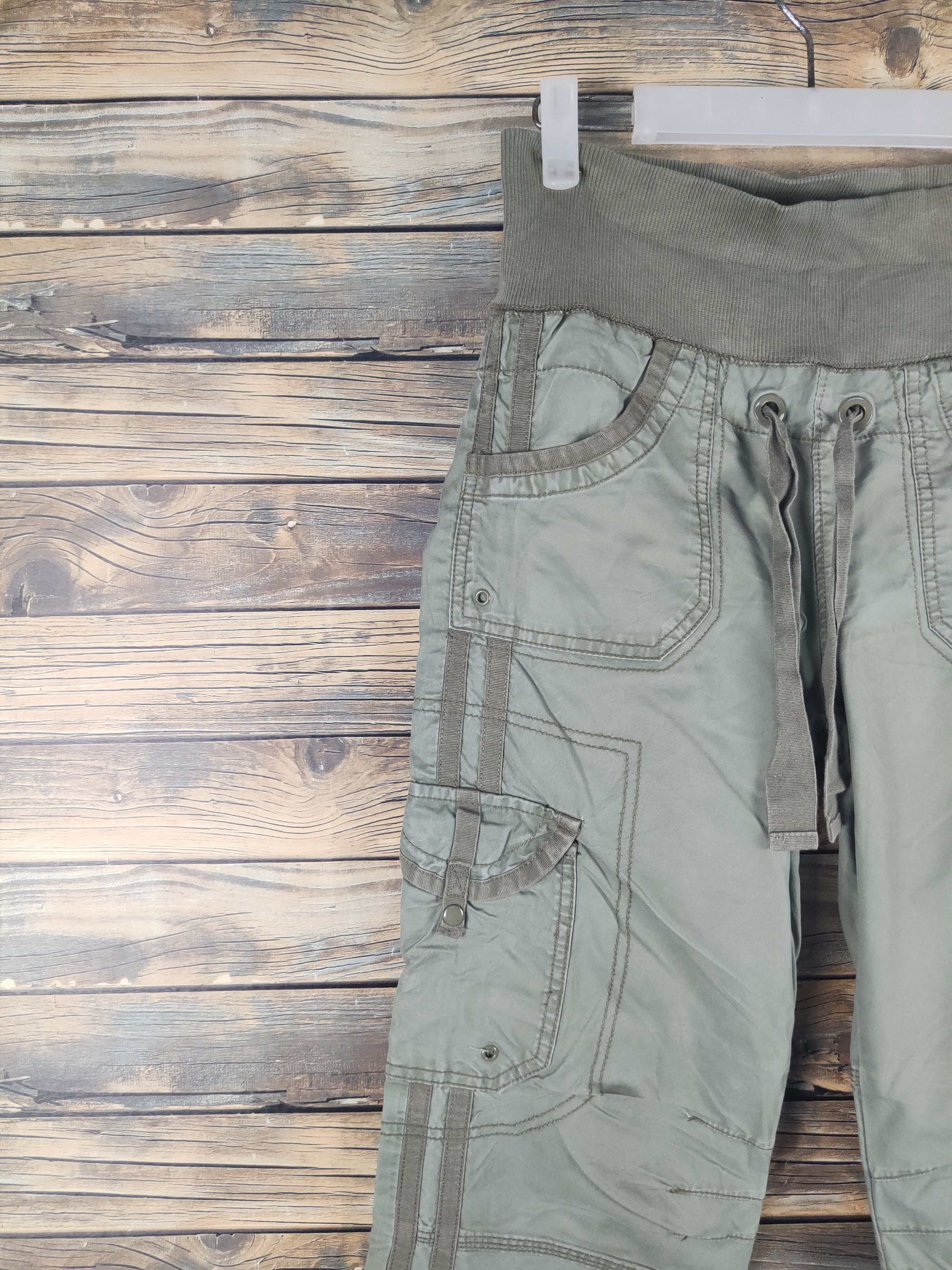 Japanese Brand Japanese Brand Green Multipocket Tactical Cargo Pants #1527 Size US 28 / EU 44 - 3 Thumbnail