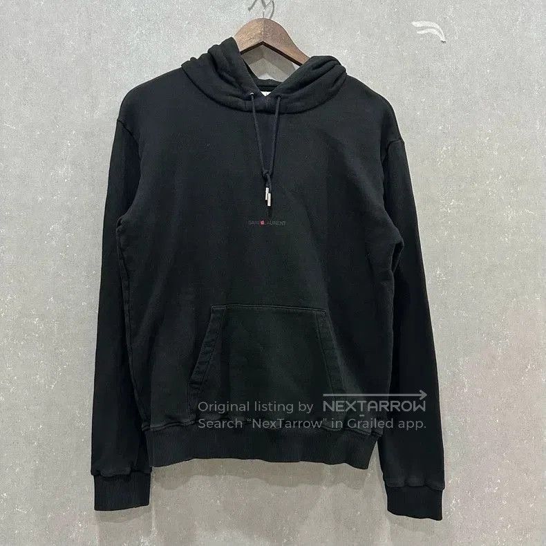 Saint Laurent Paris Saint Laurent Black Hooded Sweatshirt. Size US M / EU 48-50 / 2 - 1 Thumbnail