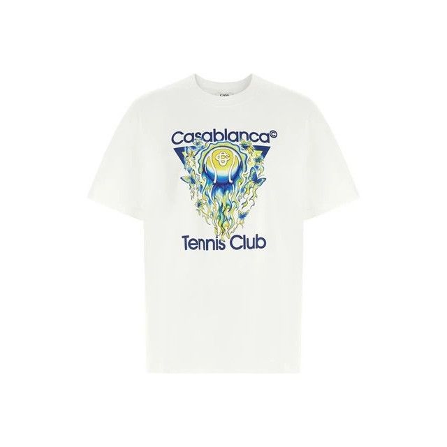 CASABLANCA Tennis Club White T-shirt New & Authentic (Men's
